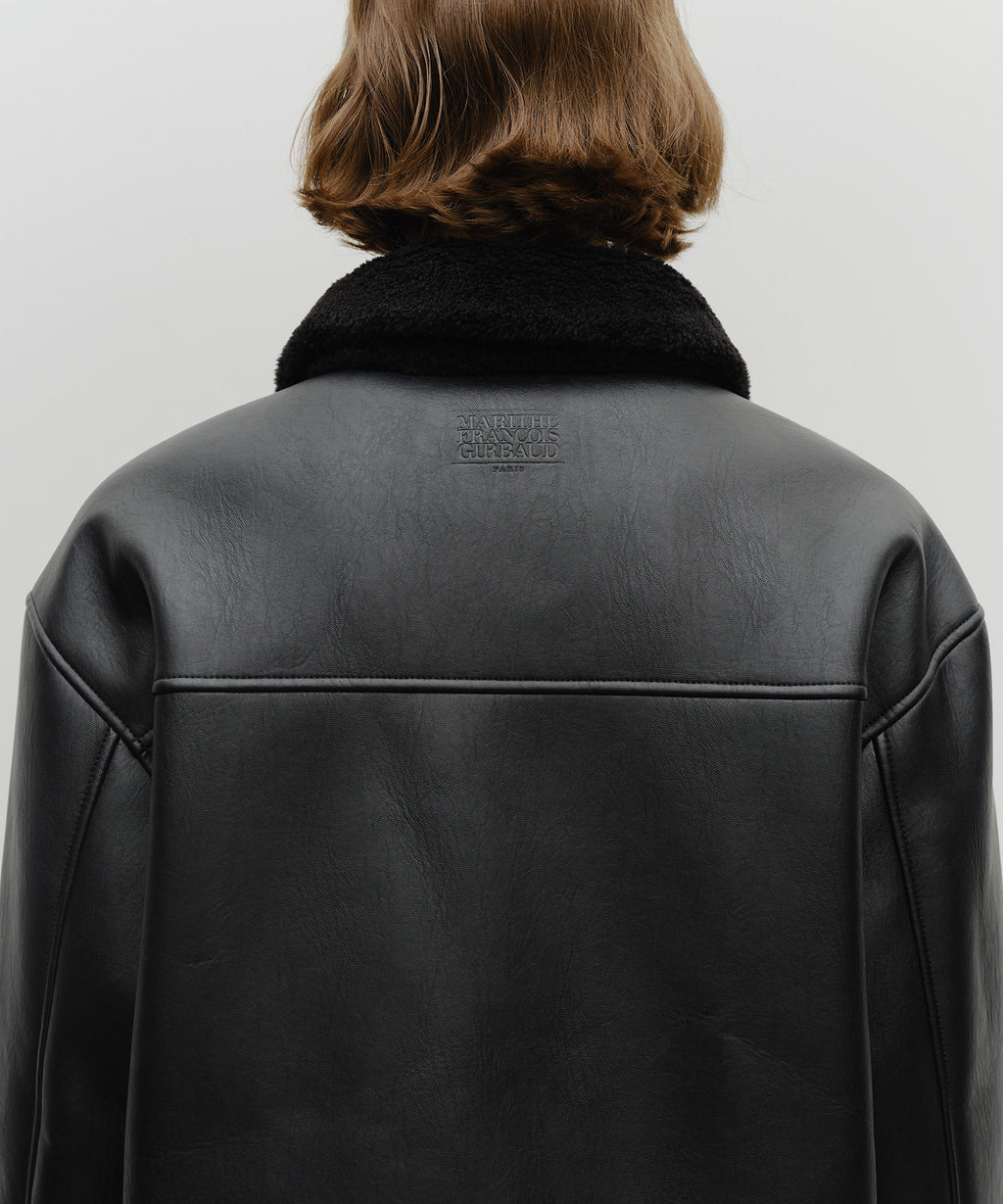 Marithe & Francois Girbaud - Faux Leather Over Fit Mustang Jacket (Black) product image 8 | TRAB K-Fashion Australia