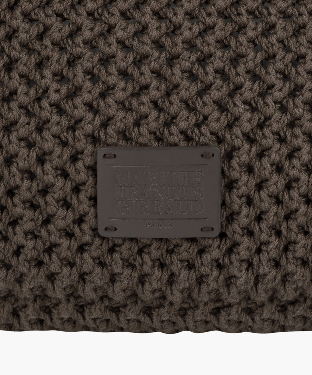 Marithe & Francois Girbaud - Classic Logo Net Shoulder Bag (Dark Brown) product image 4 | TRAB K-Fashion Australia