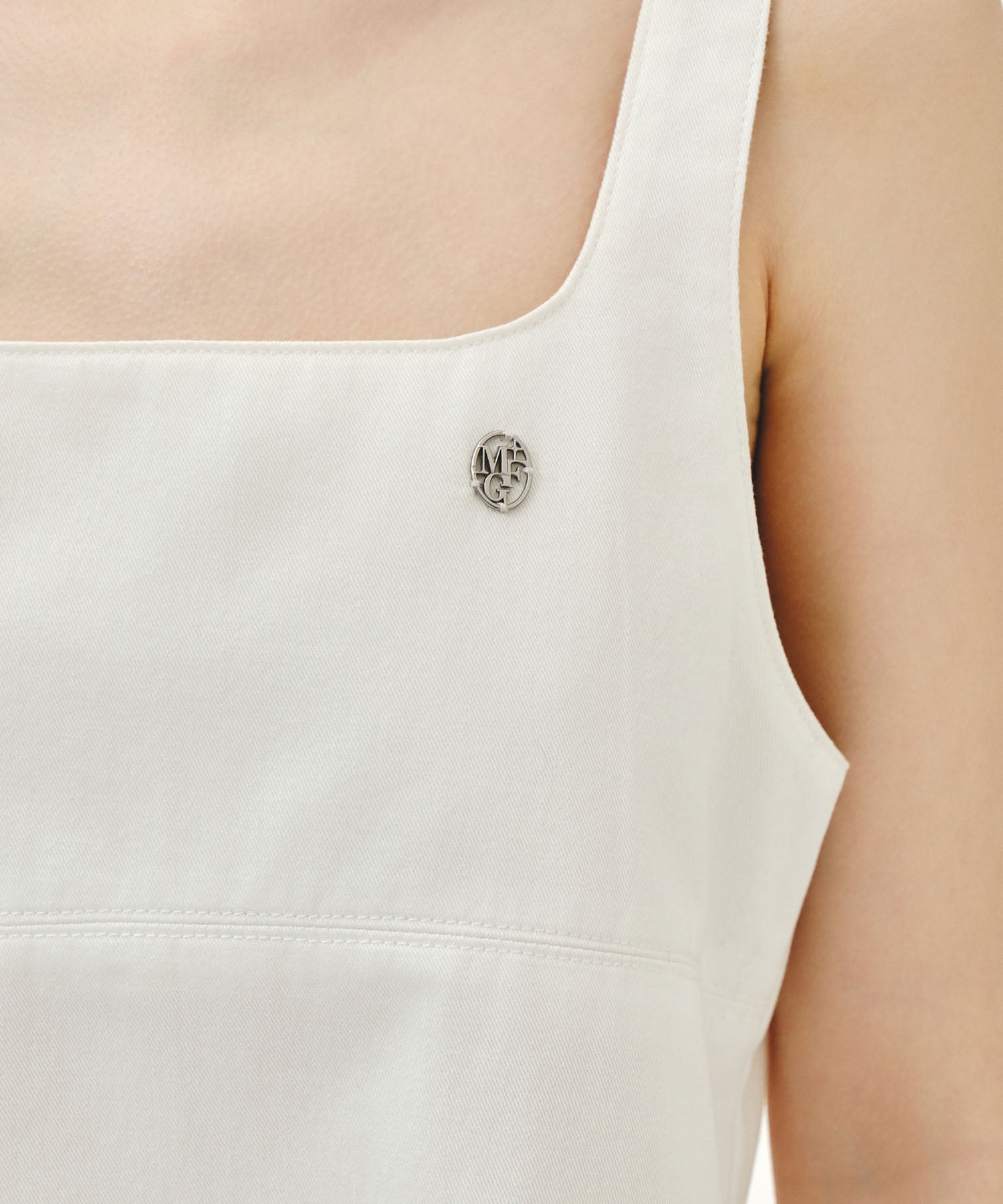 Marithe & Francois Girbaud - Denim Sleeveless Dress (Off White) product image 4 | TRAB K-Fashion Australia