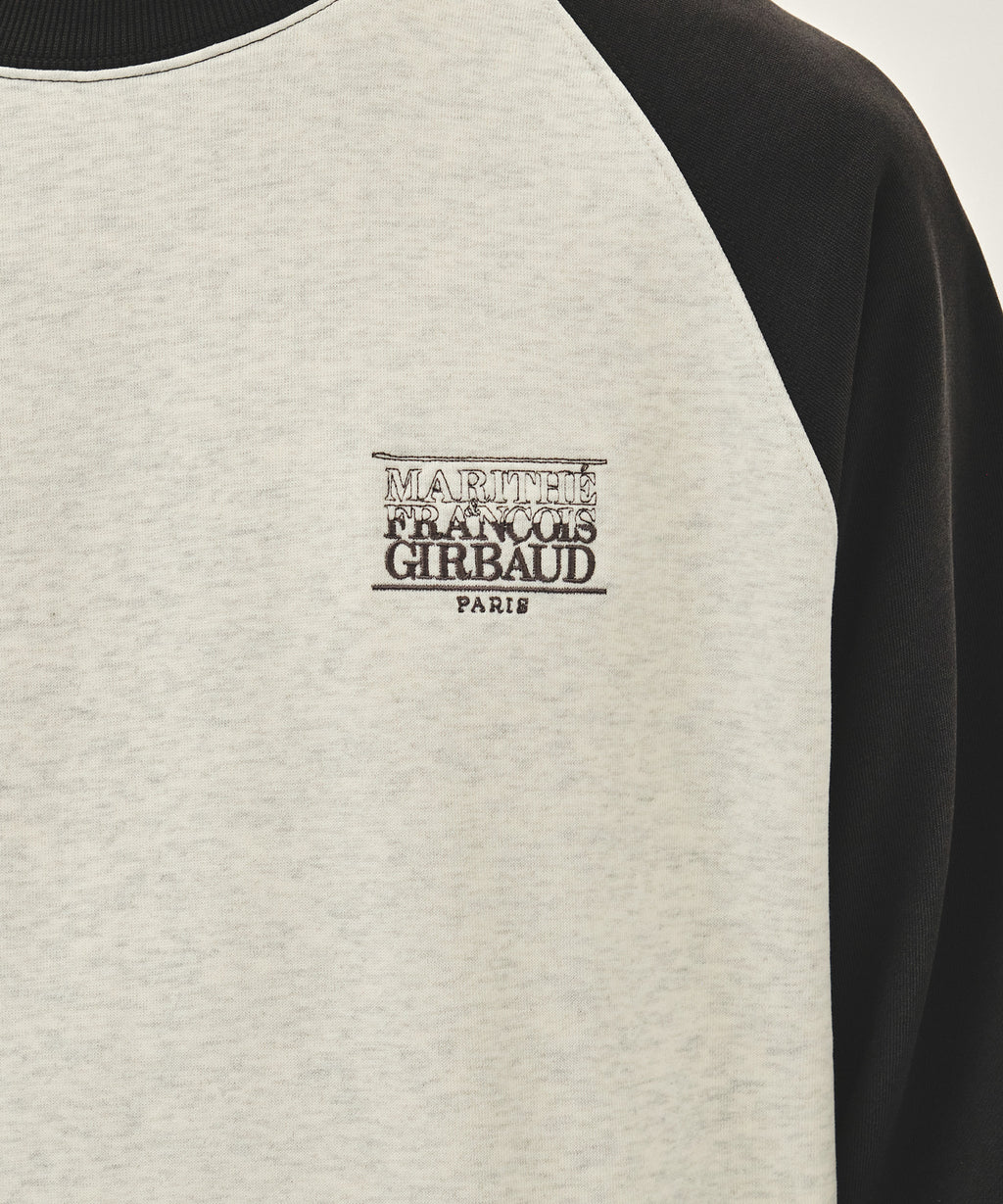 Marithe & Francois Girbaud - Small Classic Logo Color Block Sweatshirt (Charcoal) product image 4 | TRAB K-Fashion Australia