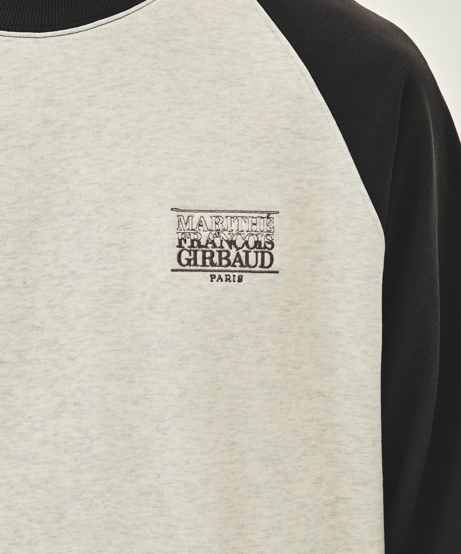 Marithe & Francois Girbaud - Small Classic Logo Color Block Sweatshirt (Charcoal) product image 4 | TRAB K-Fashion Australia