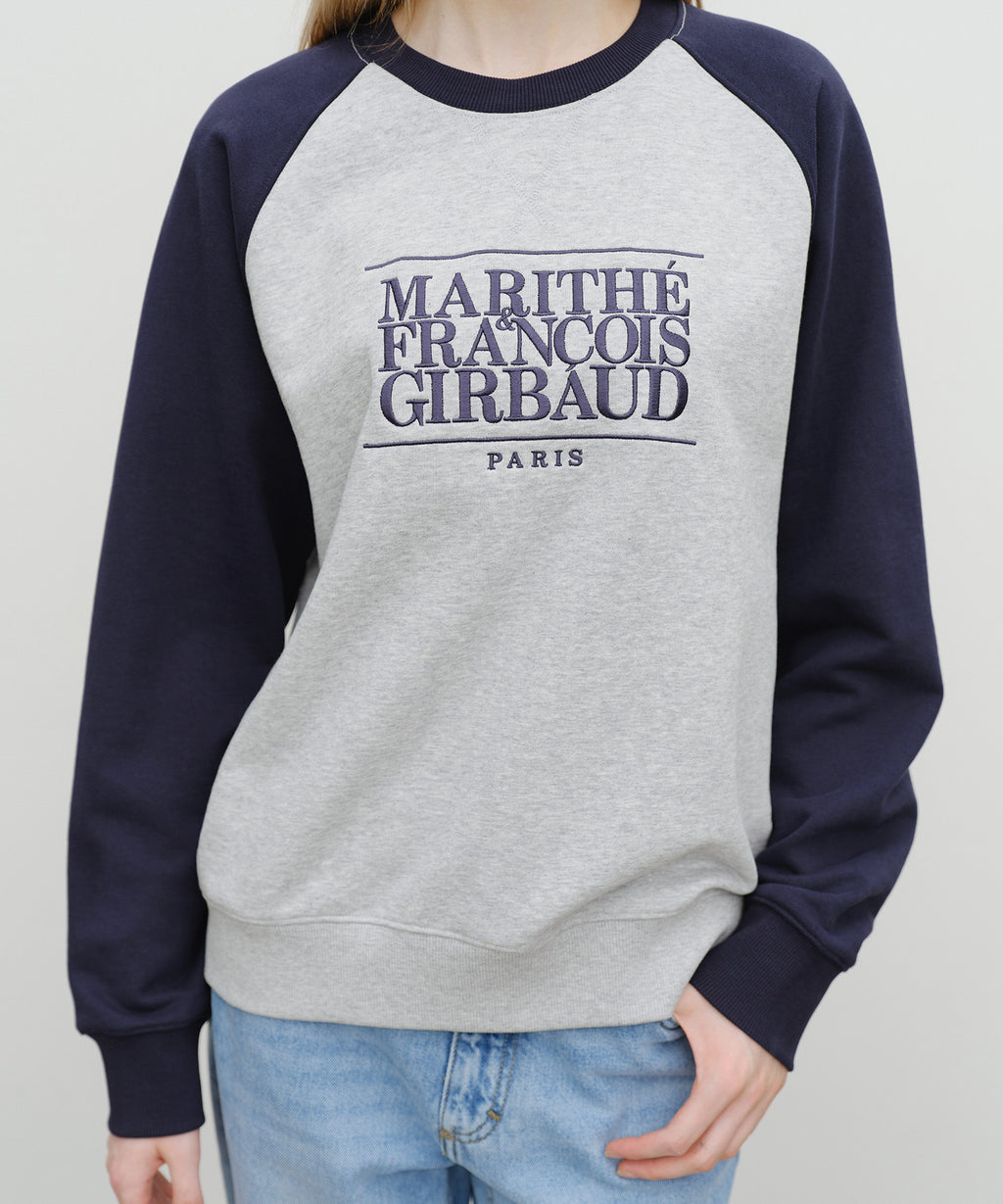 Marithe & Francois Girbaud - Classic Logo Color Block Raglan Sweatshirt (Navy) product image 4 | TRAB K-Fashion Australia