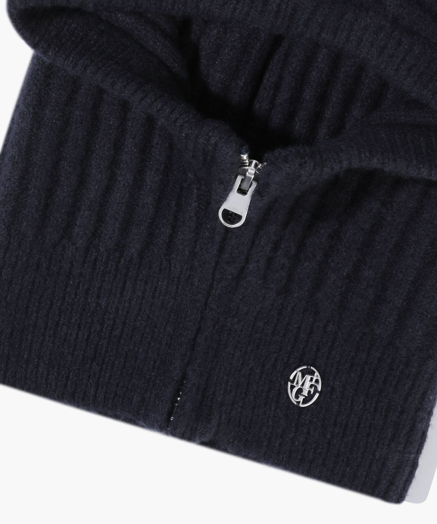 Marithe & Francois Girbaud - Circle Logo Zip Up Balaclava (Navy) product image 4 | TRAB K-Fashion Australia