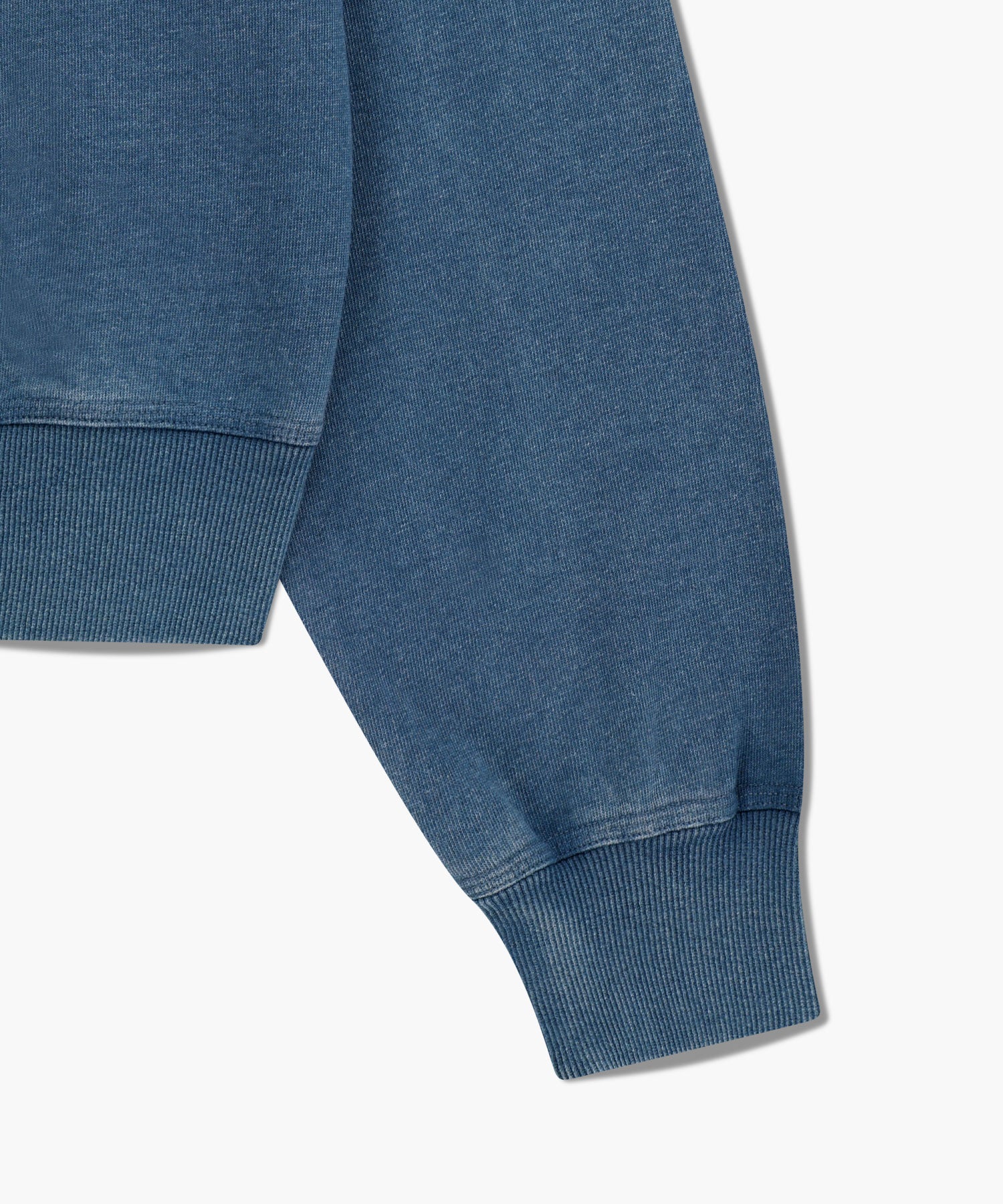 Marithe & Francois Girbaud - Classic Logo Garment Dyed Crop Sweatshirt (Blue) product image 4 | TRAB K-Fashion Australia