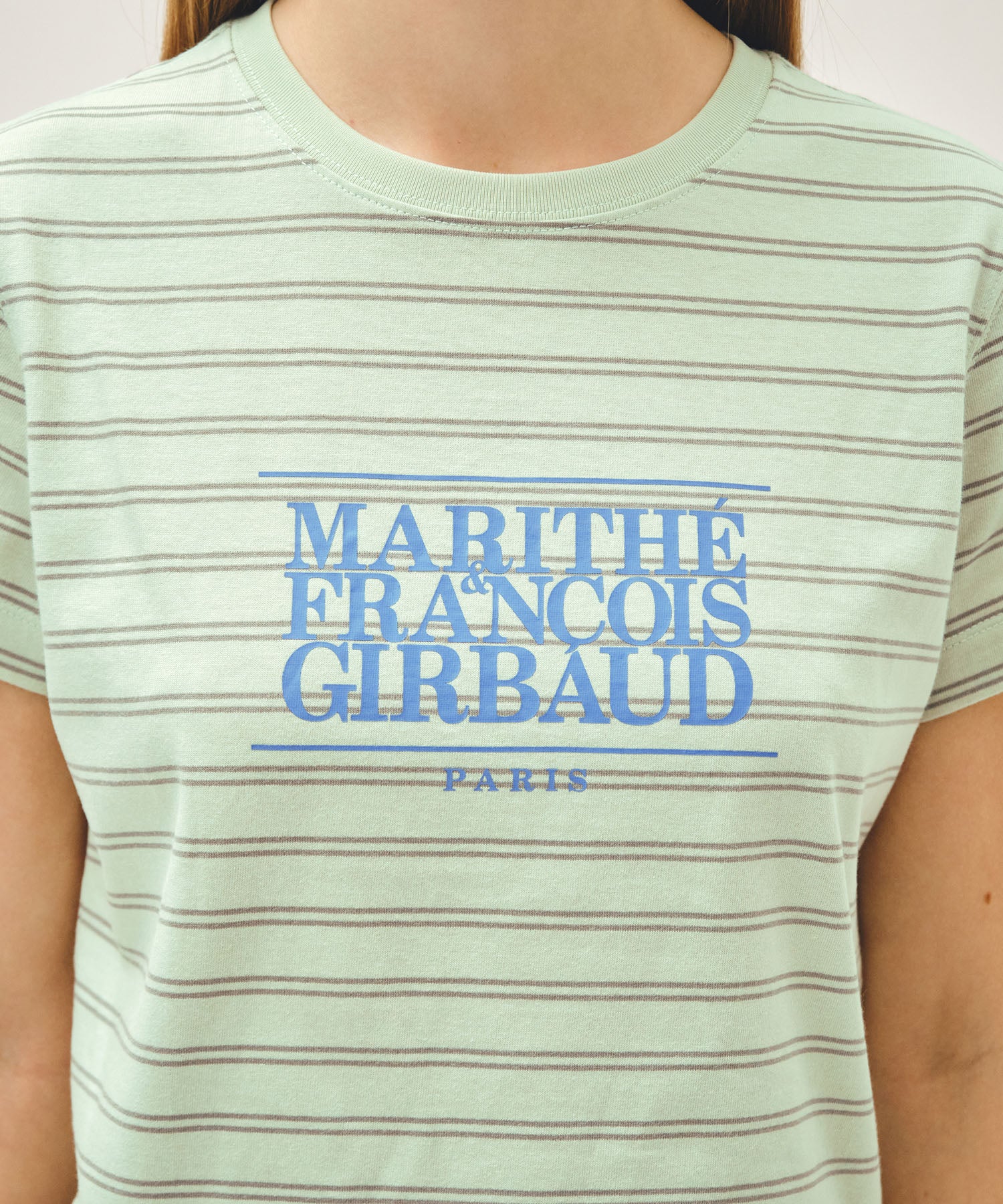 Marithe & Francois Girbaud - Classic Logo Crop Tee (Light Mint) product image 4 | TRAB K-Fashion Australia