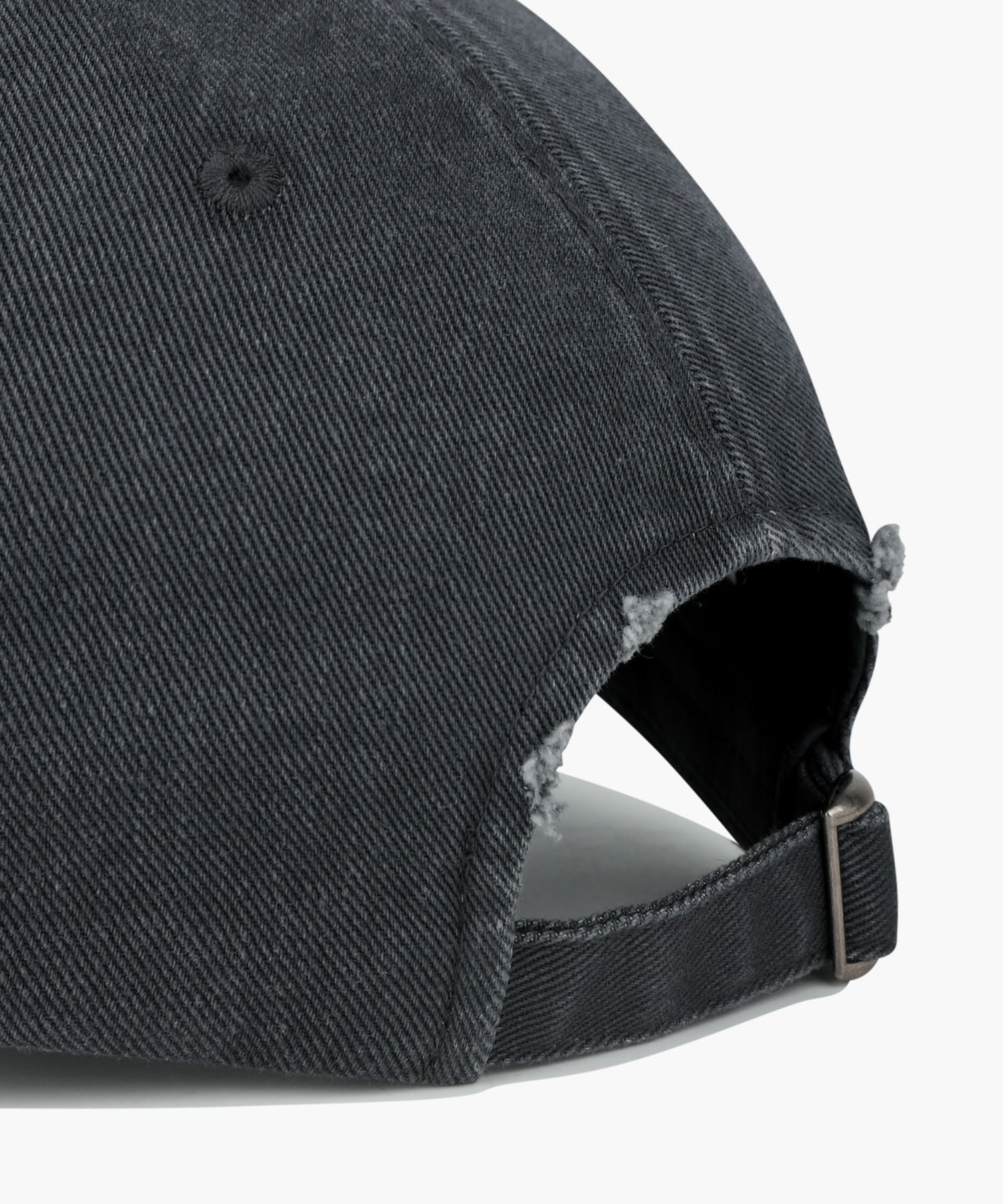 Marithe & Francois Girbaud - Drawing Classic Logo Damaged Covered Cap (Charcoal) product image 4 | TRAB K-Fashion Australia