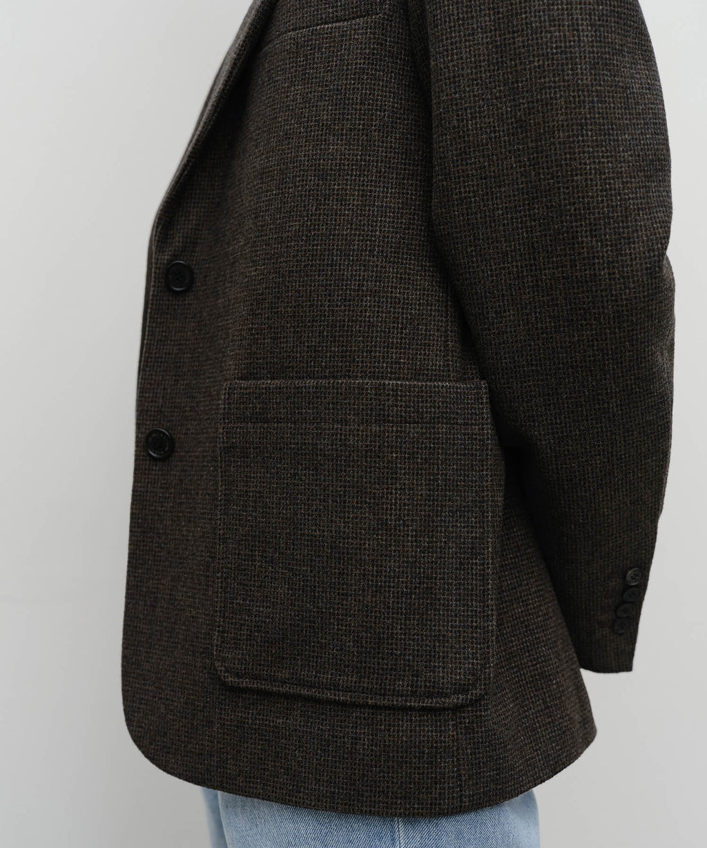 Marithe & Francois Girbaud - Wool Blazer Jacket (Brown) product image 4 | TRAB K-Fashion Australia