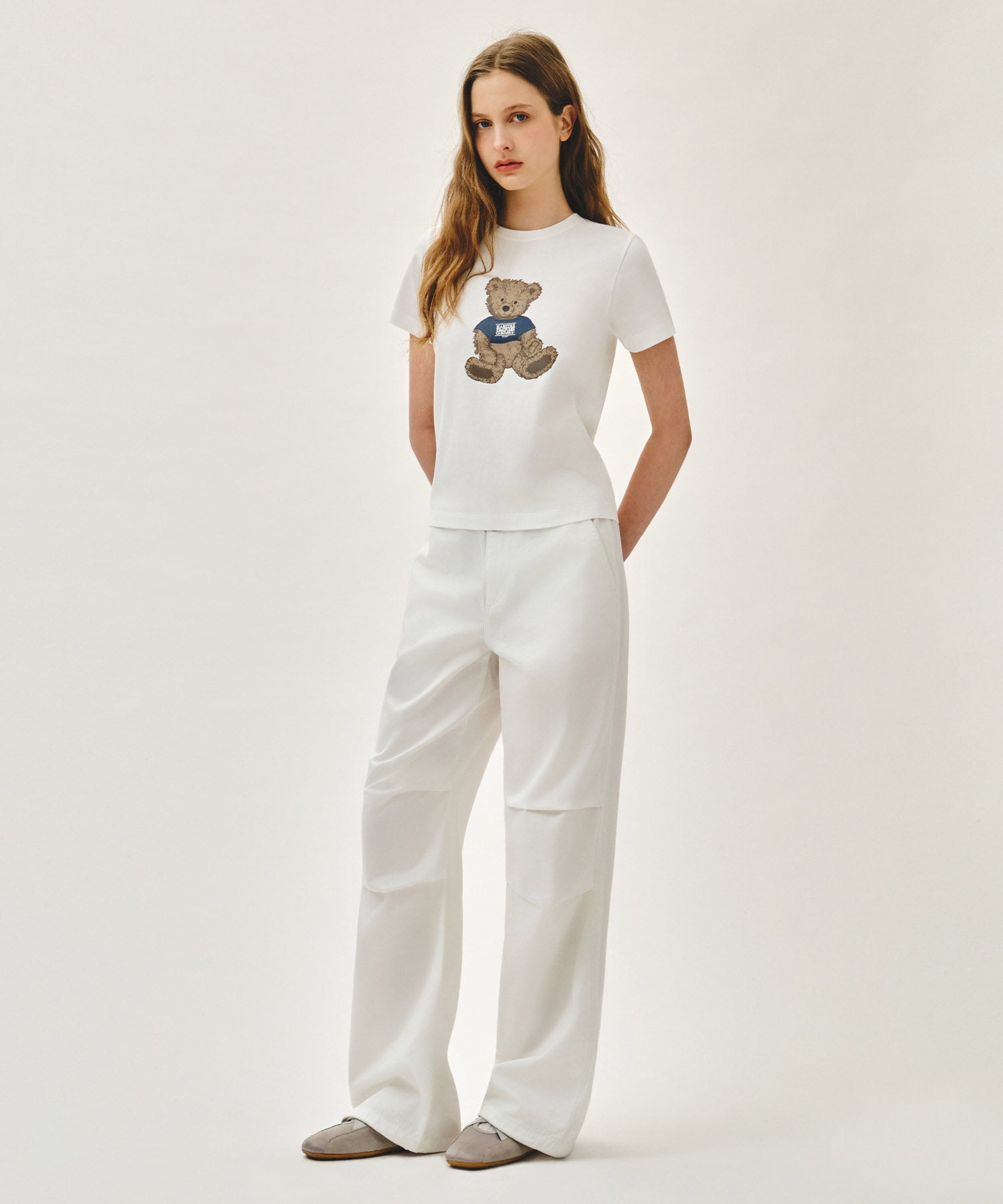 Marithe & Francois Girbaud - Summer Wide Fit Denim Pants (White) product image 7 | TRAB K-Fashion Australia