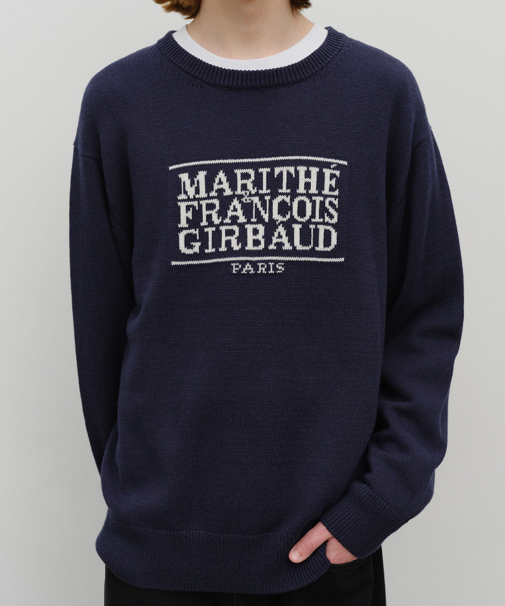 Marithe & Francois Girbaud - Classic Logo Knit Pullover (Navy) product image 4 | TRAB K-Fashion Australia