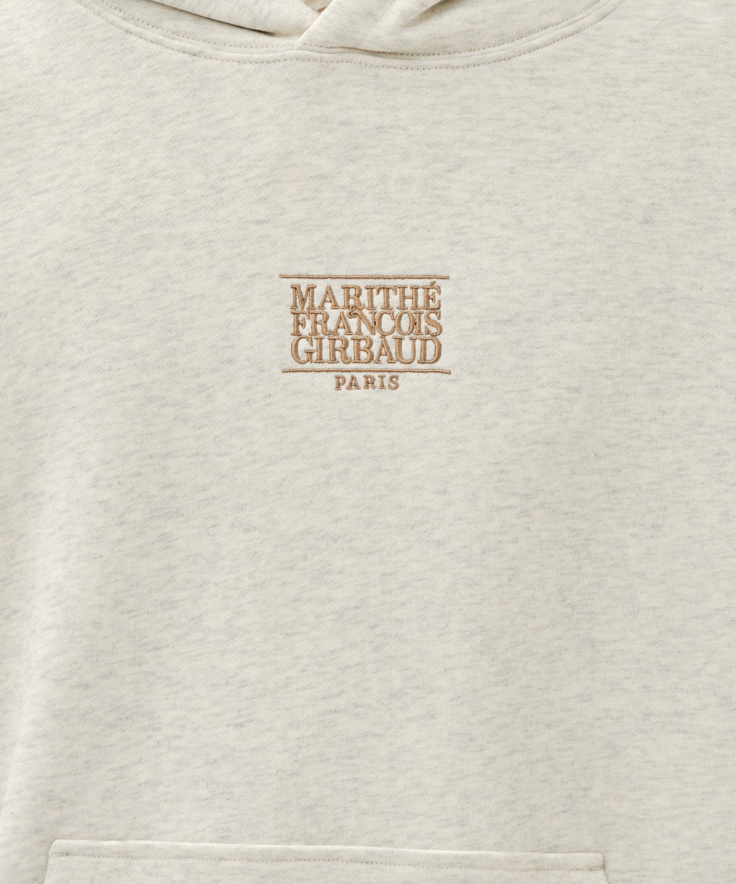 Marithe & Francois Girbaud - Small Classic Logo Hoodie (Oatmeal) product image 4 | TRAB K-Fashion Australia