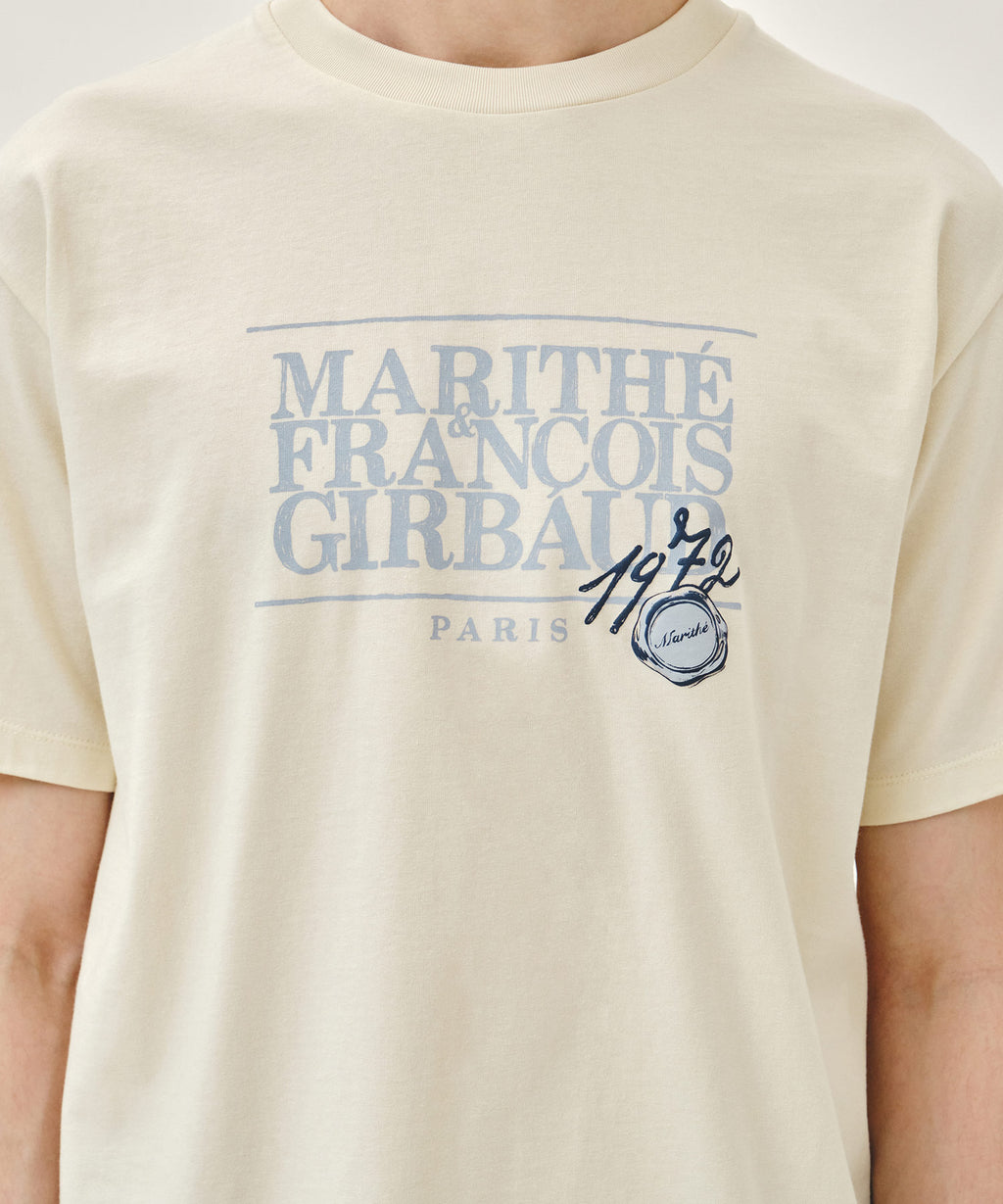 Marithe & Francois Girbaud - Stamp Classic Logo Tee (Cream) product image 4 | TRAB K-Fashion Australia