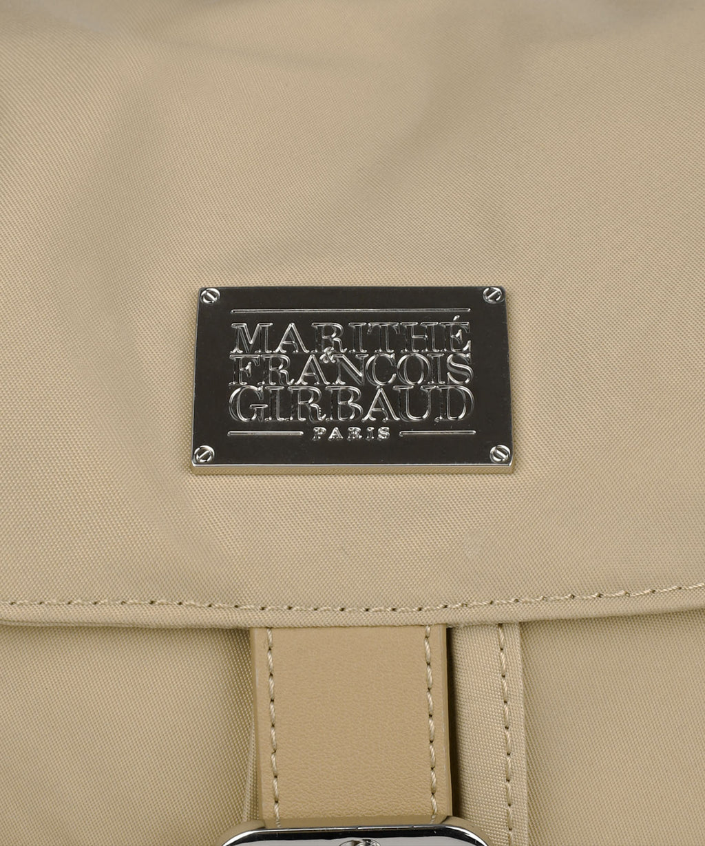 Marithe & Francois Girbaud - Classic Logo Small Backpack (Beige) product image 4 | TRAB K-Fashion Australia