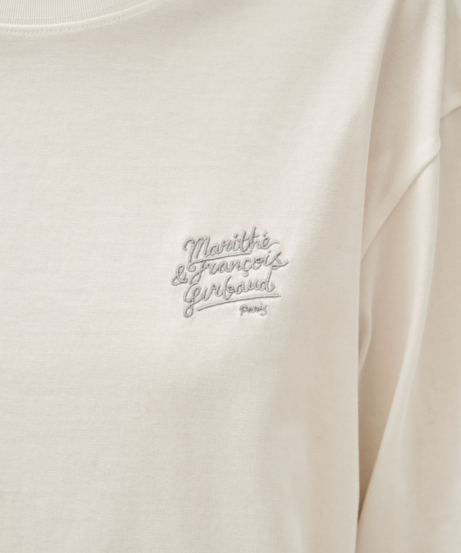 Marithe & Francois Girbaud - Back Drawing Logo Long Sleeve Tee (White) product image 4 | TRAB K-Fashion Australia