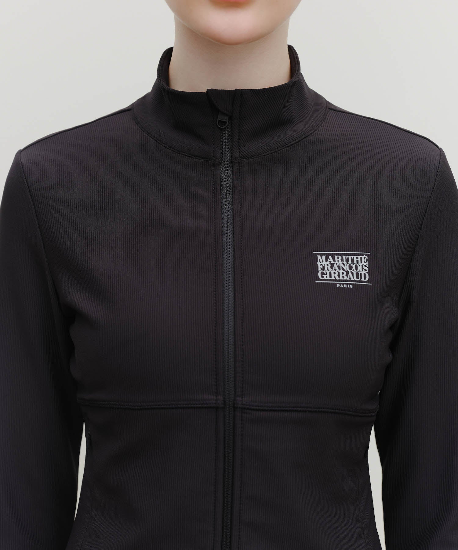 Marithe & Francois Girbaud - Marithe Sport W Slim Zip-up Jacket (Black) product image 4 | TRAB K-Fashion Australia