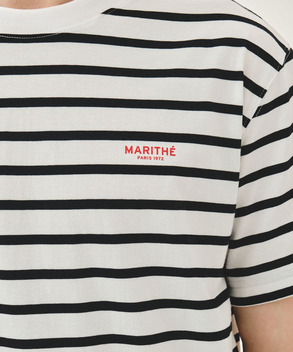 Marithe & Francois Girbaud - Small Regular Logo Tee (Stripe) product image 4 | TRAB K-Fashion Australia