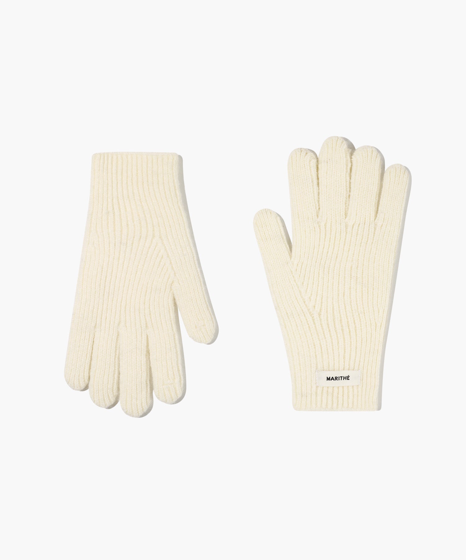 Marithe & Francois Girbaud - Regular Logo Muffler&glove (Cream) product image 4 | TRAB K-Fashion Australia