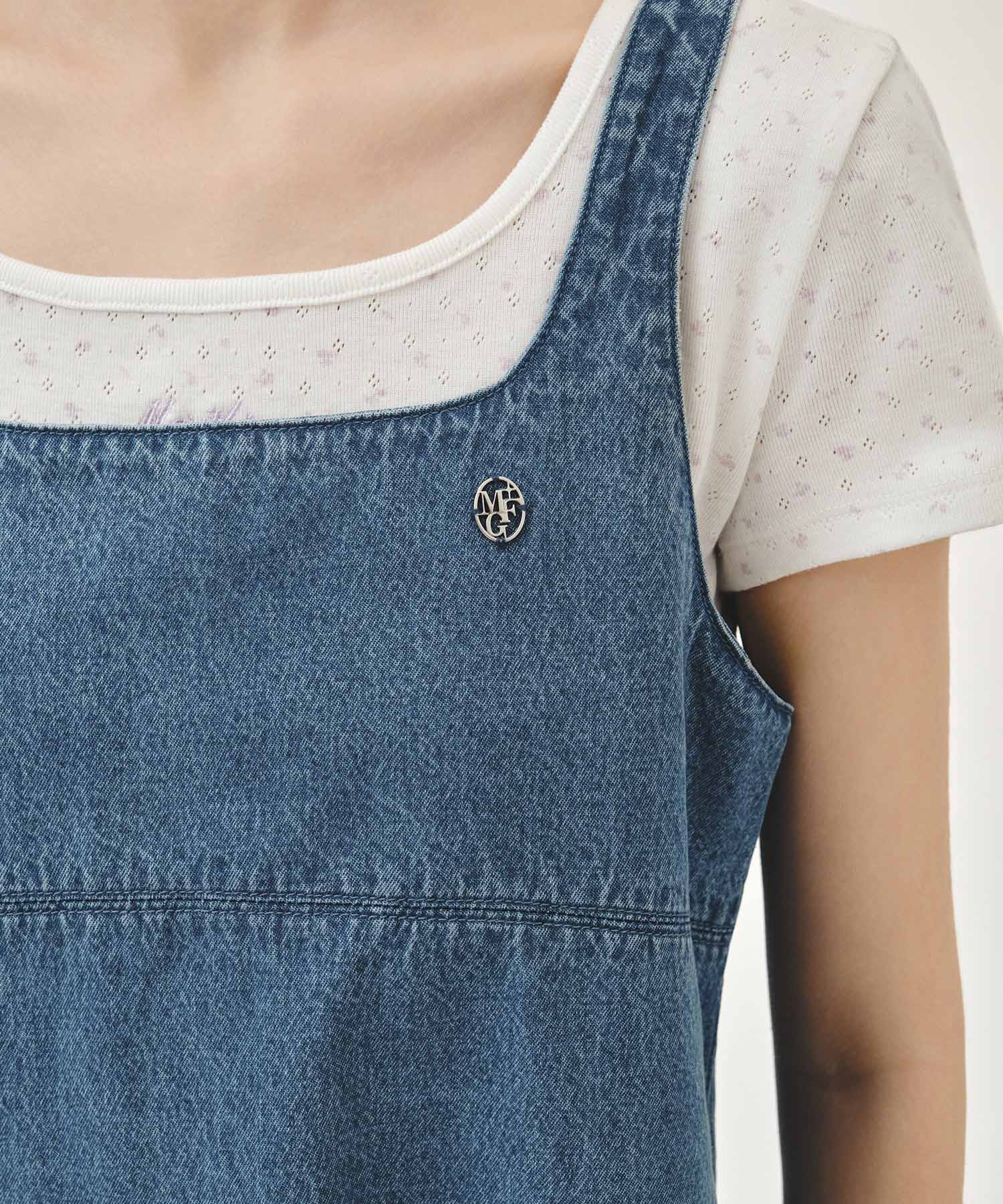 Marithe & Francois Girbaud - Denim Sleeveless Dress (Light Blue) product image 4 | TRAB K-Fashion Australia