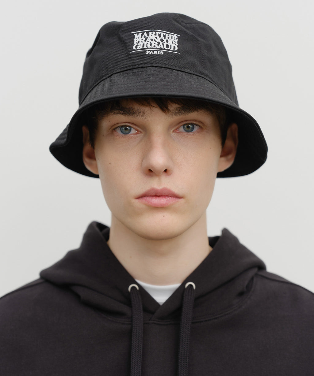 Marithe & Francois Girbaud - Classic Logo Bucket Hat (Black) product image 4 | TRAB K-Fashion Australia