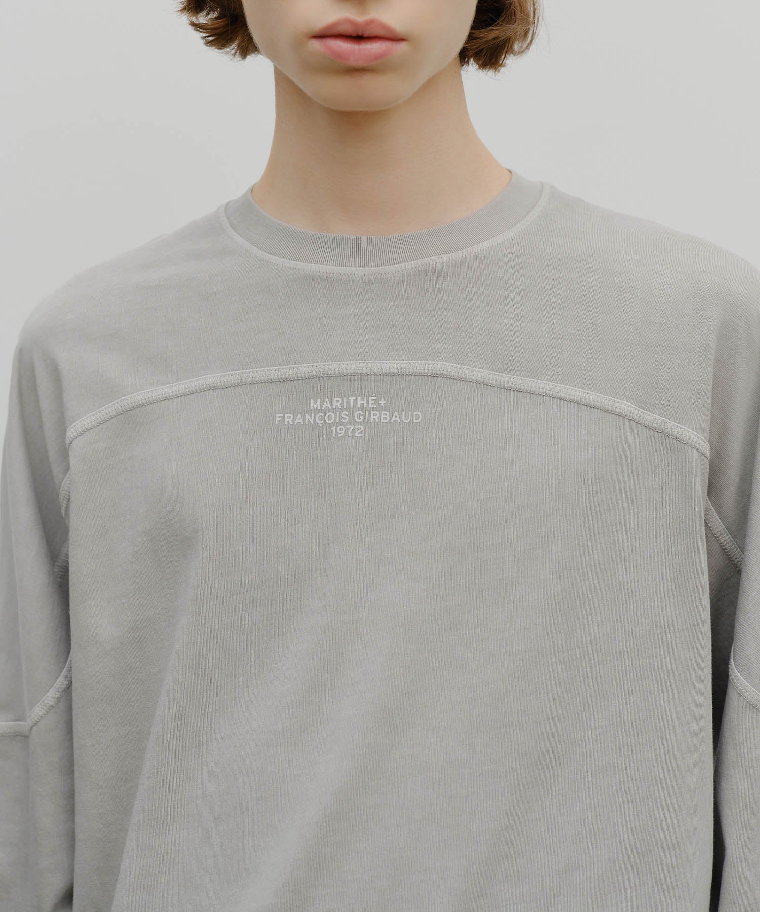 Marithe & Francois Girbaud - Incision Dyeing Long Sleeve (Gray) product image 4 | TRAB K-Fashion Australia