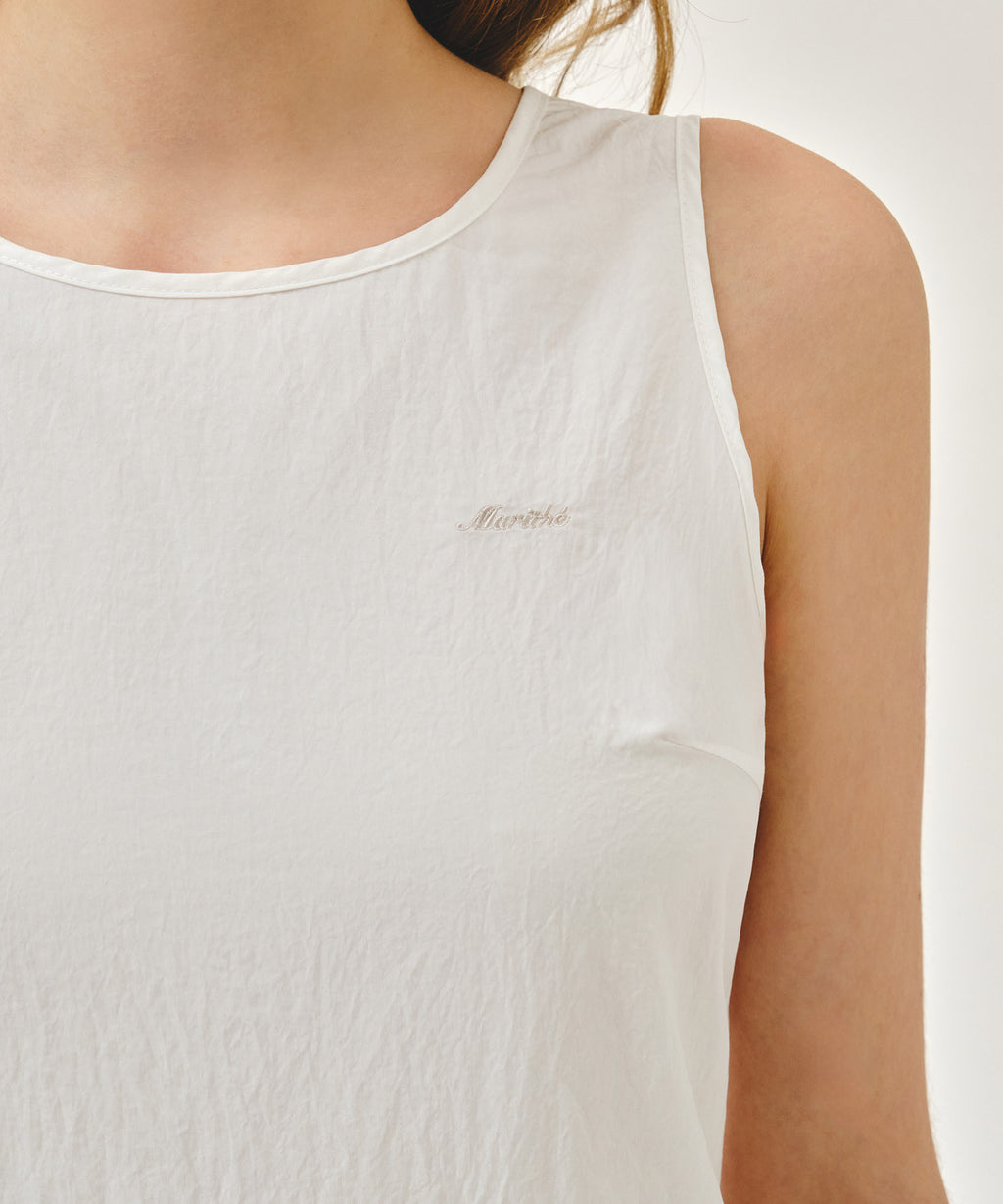 Marithe & Francois Girbaud - Soft Sleeveless Long Dress (White) product image 4 | TRAB K-Fashion Australia