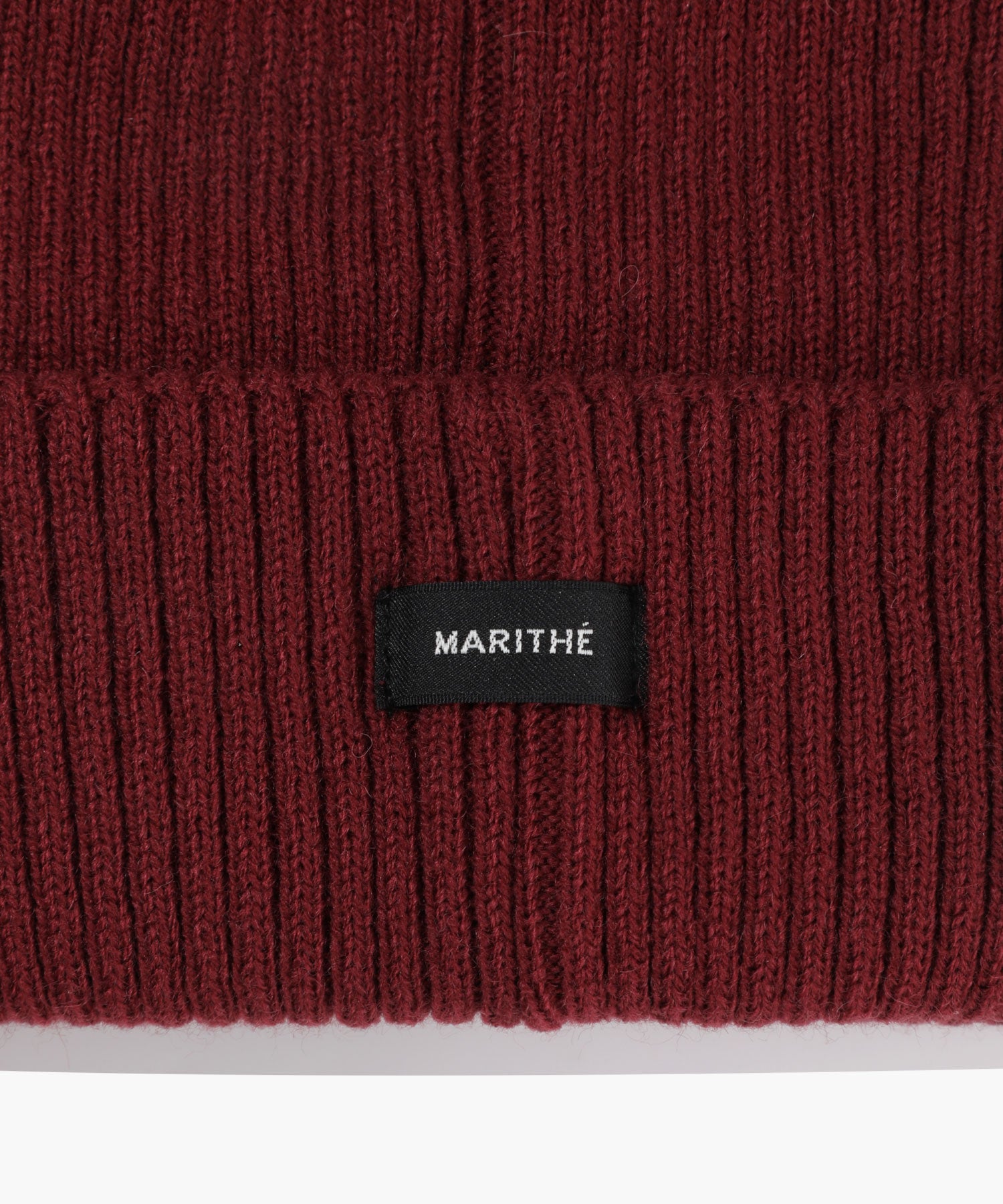 Marithe & Francois Girbaud - Doodle Bear Beanie (Burgundy) product image 4 | TRAB K-Fashion Australia