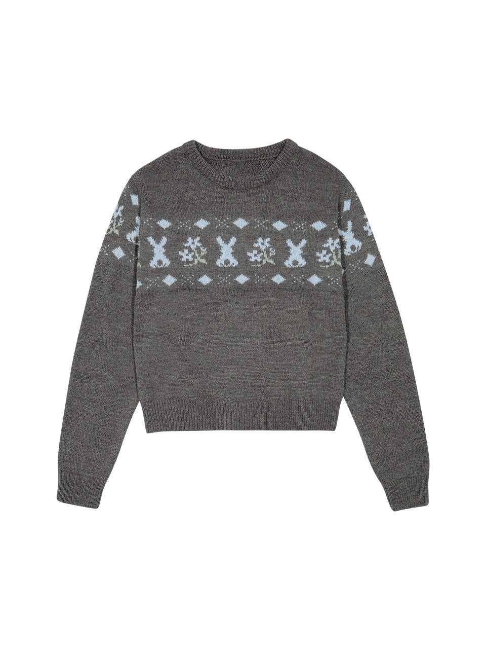 Margarin Fingers - Rabbit Wool Sweater (Grey) product image 2 | TRAB K-Fashion Australia
