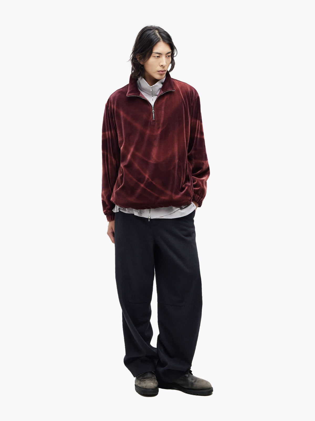 Jiyong Kim - Wool Dart Trousers (Black) product image 1 | TRAB K-Fashion Australia
