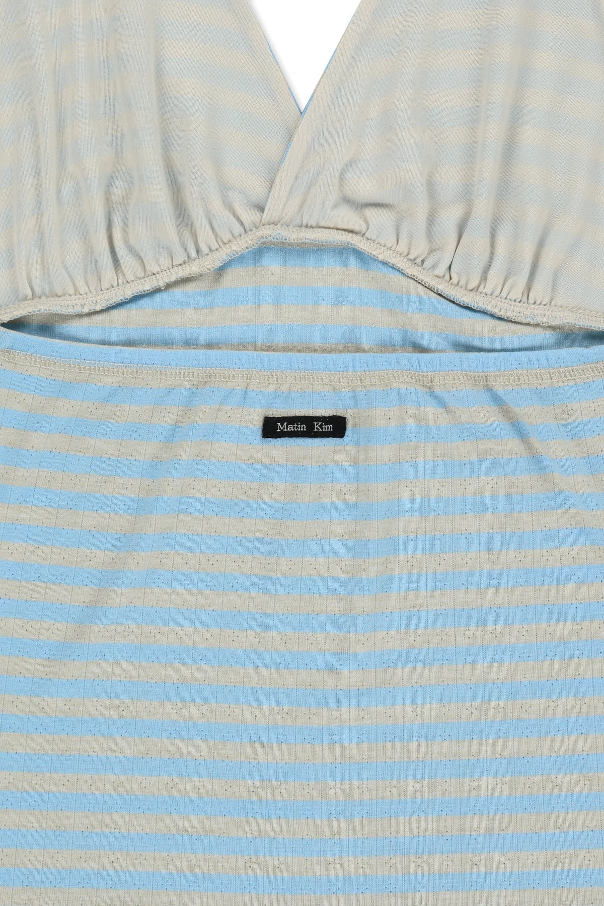 Matin Kim - Striped Halter Neck Top (Light Blue) product image 5 | TRAB K-Fashion Australia