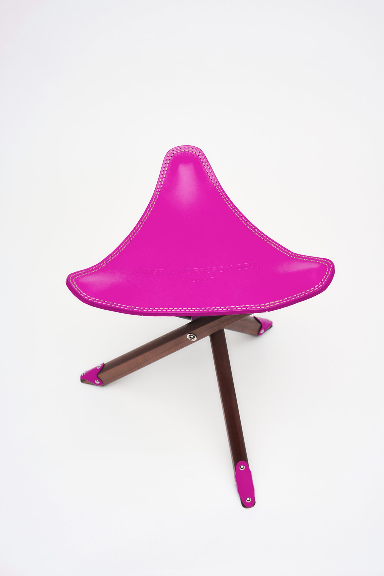 Andersson Bell - Adsb Milano Leather Tripod Stool (Pink) product image 2 | TRAB K-Fashion Australia