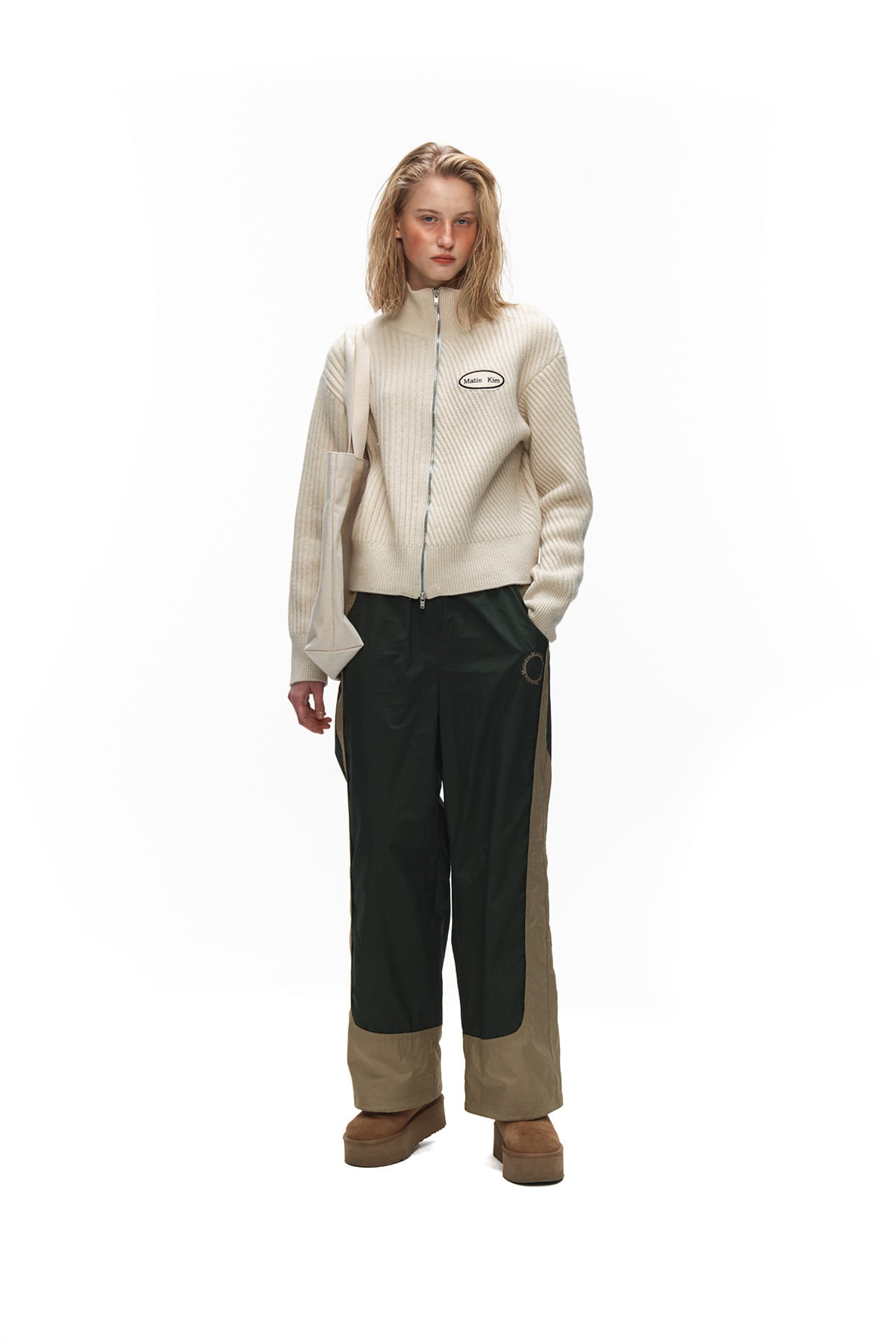 Matin Kim - Color Point String Pants (Khaki) product image 9 | TRAB K-Fashion Australia