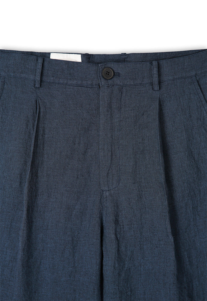 Art if acts - Linen One Tuck Pants (Indigo) product image 8 | TRAB K-Fashion Australia