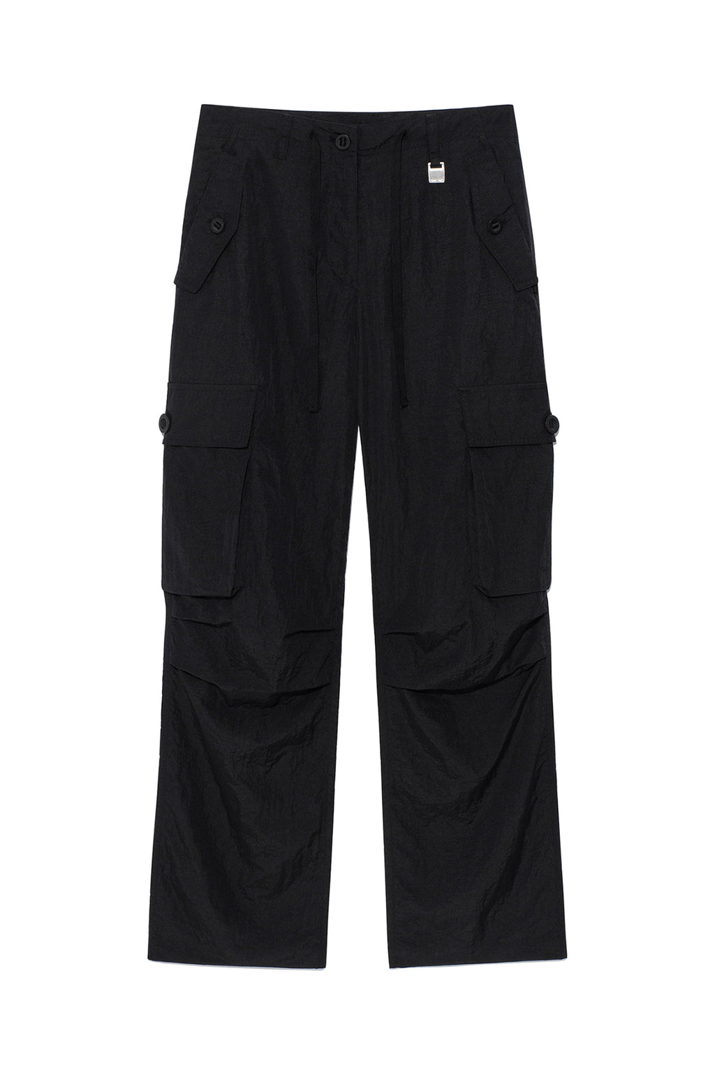 Matin Kim - String Nylon Cargo Pants (Black) product image 1 | TRAB K-Fashion Australia