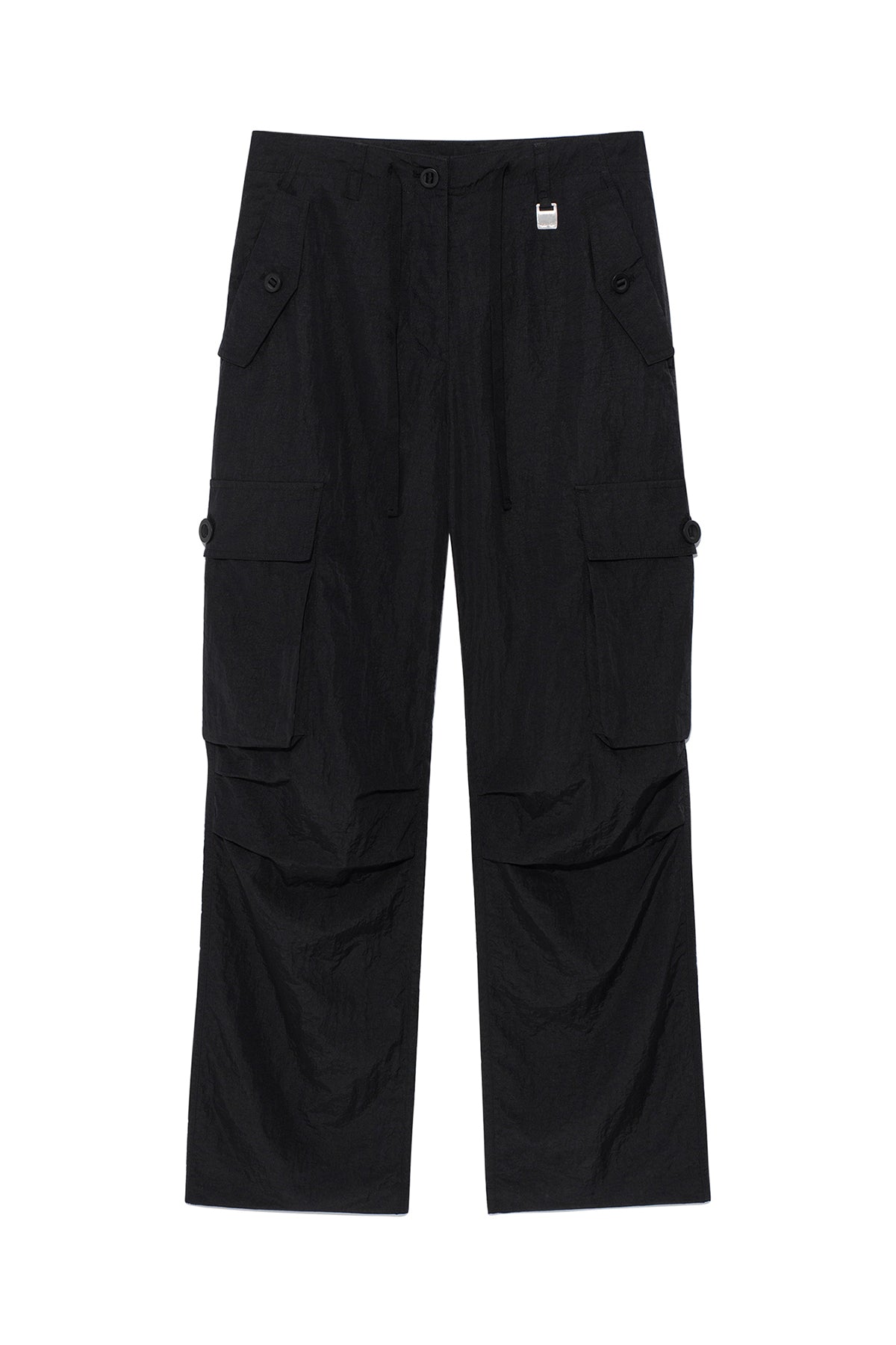 Matin Kim - String Nylon Cargo Pants (Black) product image 1 | TRAB K-Fashion Australia