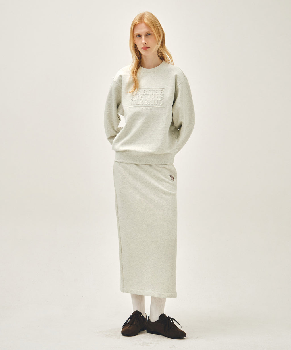Marithe & Francois Girbaud - Embo Classic Logo Sweatshirt (Oatmeal) product image 5 | TRAB K-Fashion Australia