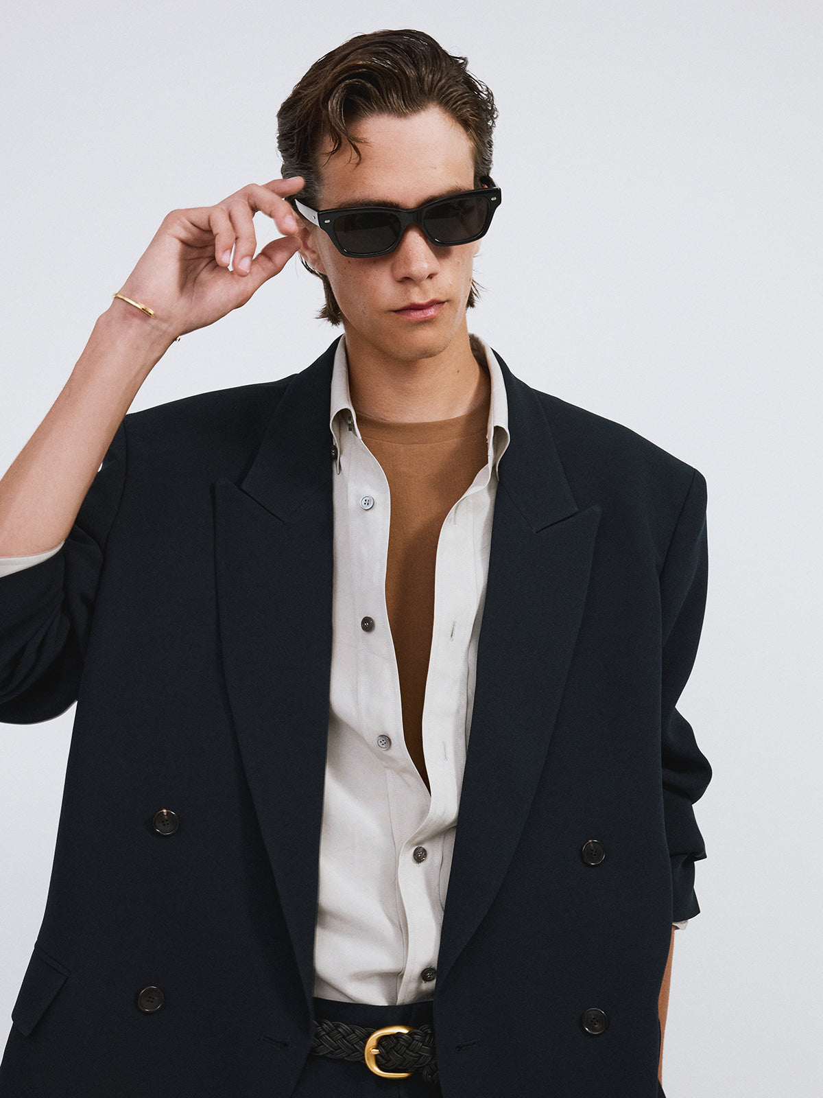Recto - Fluid Double Suit Jacket (Dark Navy) product image 4 | TRAB K-Fashion Australia