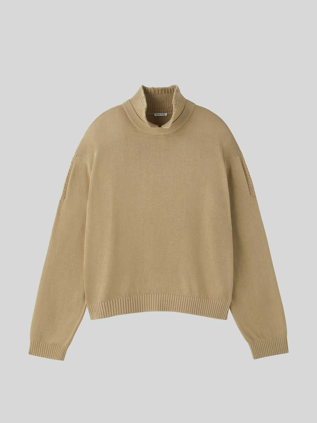 Recto - Waffle Collar Knit Top (Beige Khaki) product image 4 | TRAB K-Fashion Australia