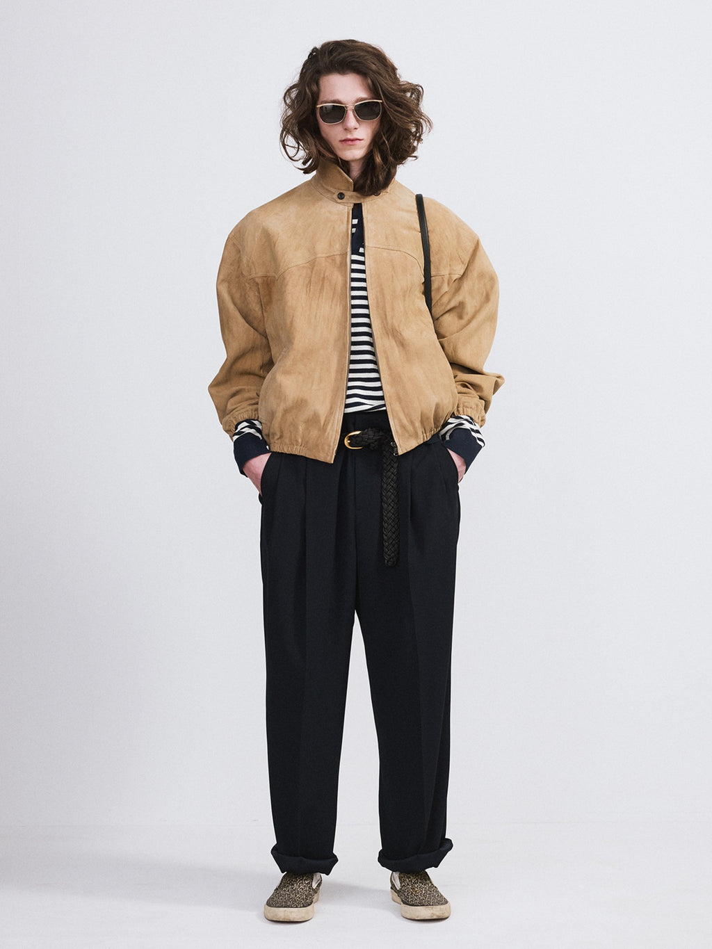 Recto - Suede Harrington Jumper (Desert) product image 1 | TRAB K-Fashion Australia