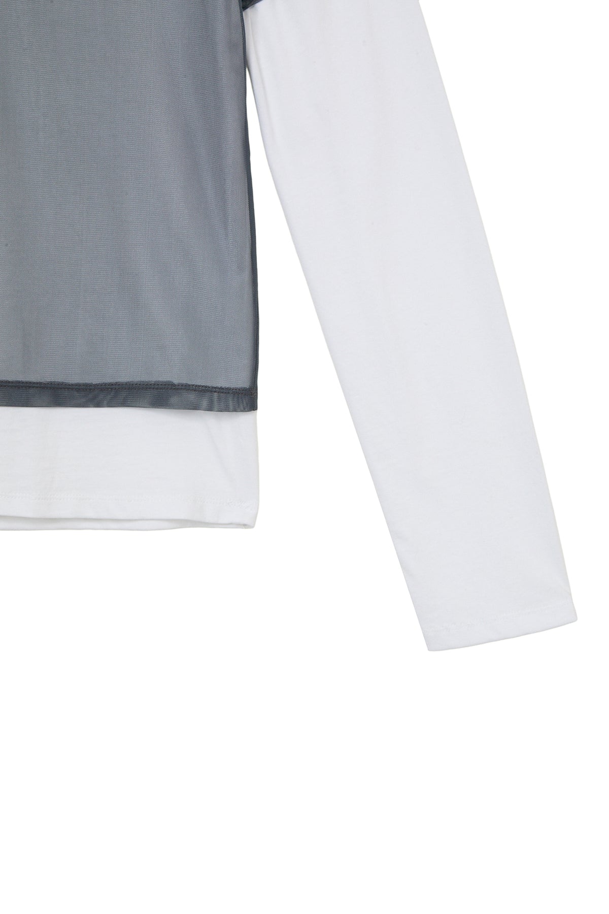 Deinet - See-Through Layered Long Sleeve (Grey) product image 5 | TRAB K-Fashion Australia