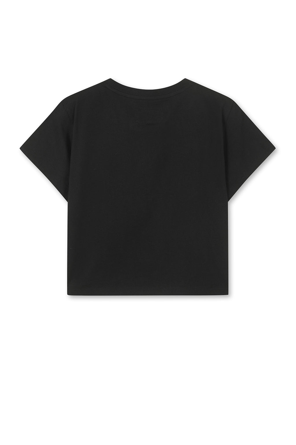 Matin Kim - [Pre-Order – Ships June 19] Matin Kim Logo Crop Top (Black) product image 2 | TRAB K-Fashion Australia