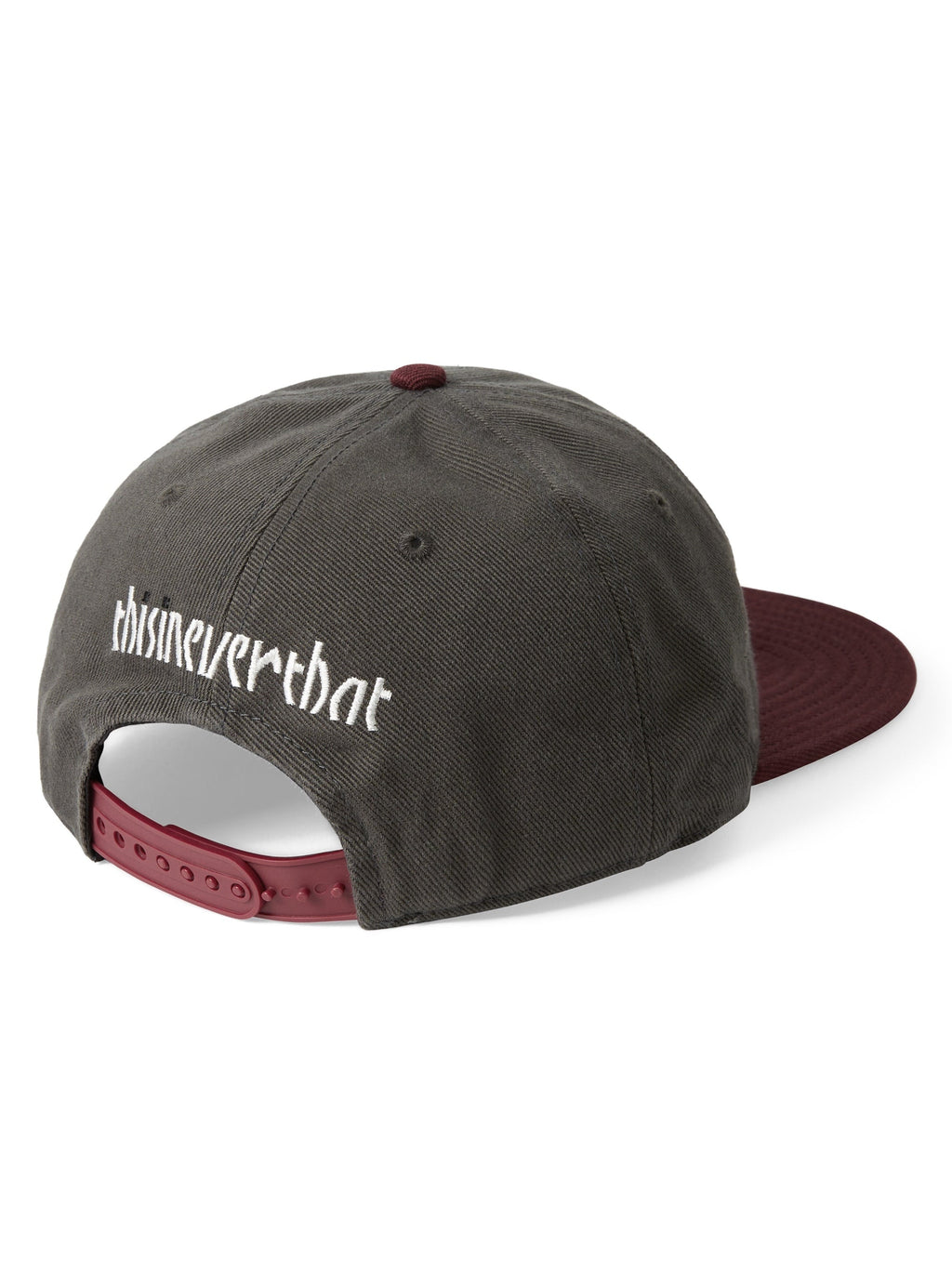 thisisneverthat - 09 Snapback Cap (Charcoal/Burgundy) product image 3 | TRAB K-Fashion Australia