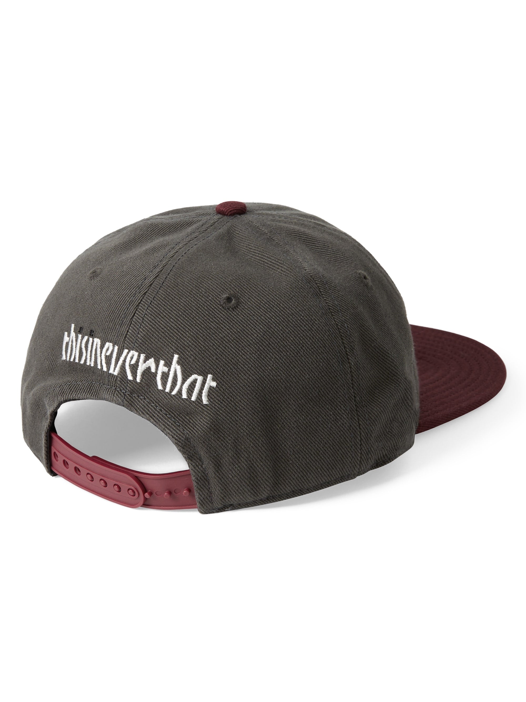thisisneverthat - 09 Snapback Cap (Charcoal/Burgundy) product image 3 | TRAB K-Fashion Australia