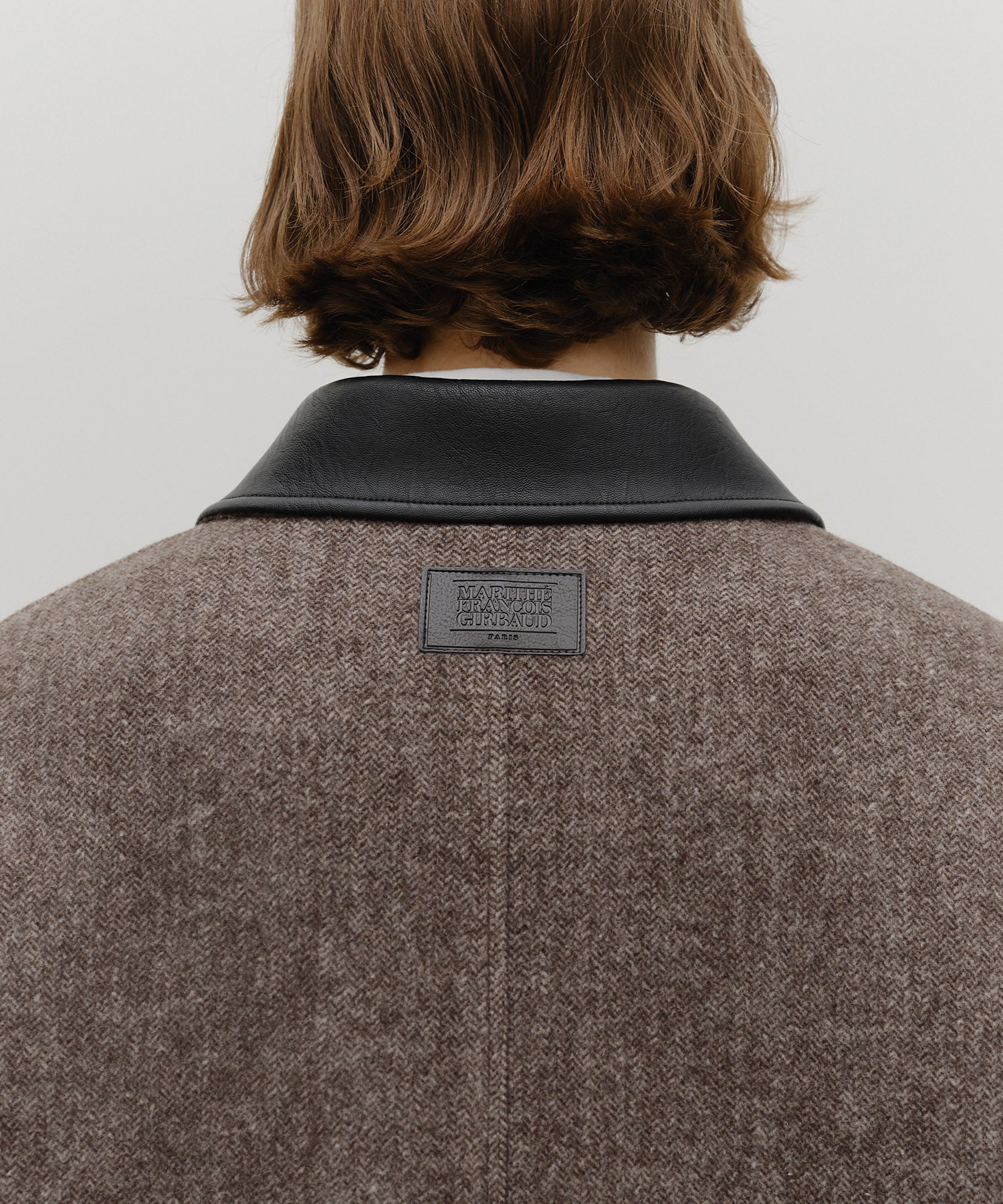 Marithe & Francois Girbaud - Collar Point Half Coat (Brown) product image 9 | TRAB K-Fashion Australia