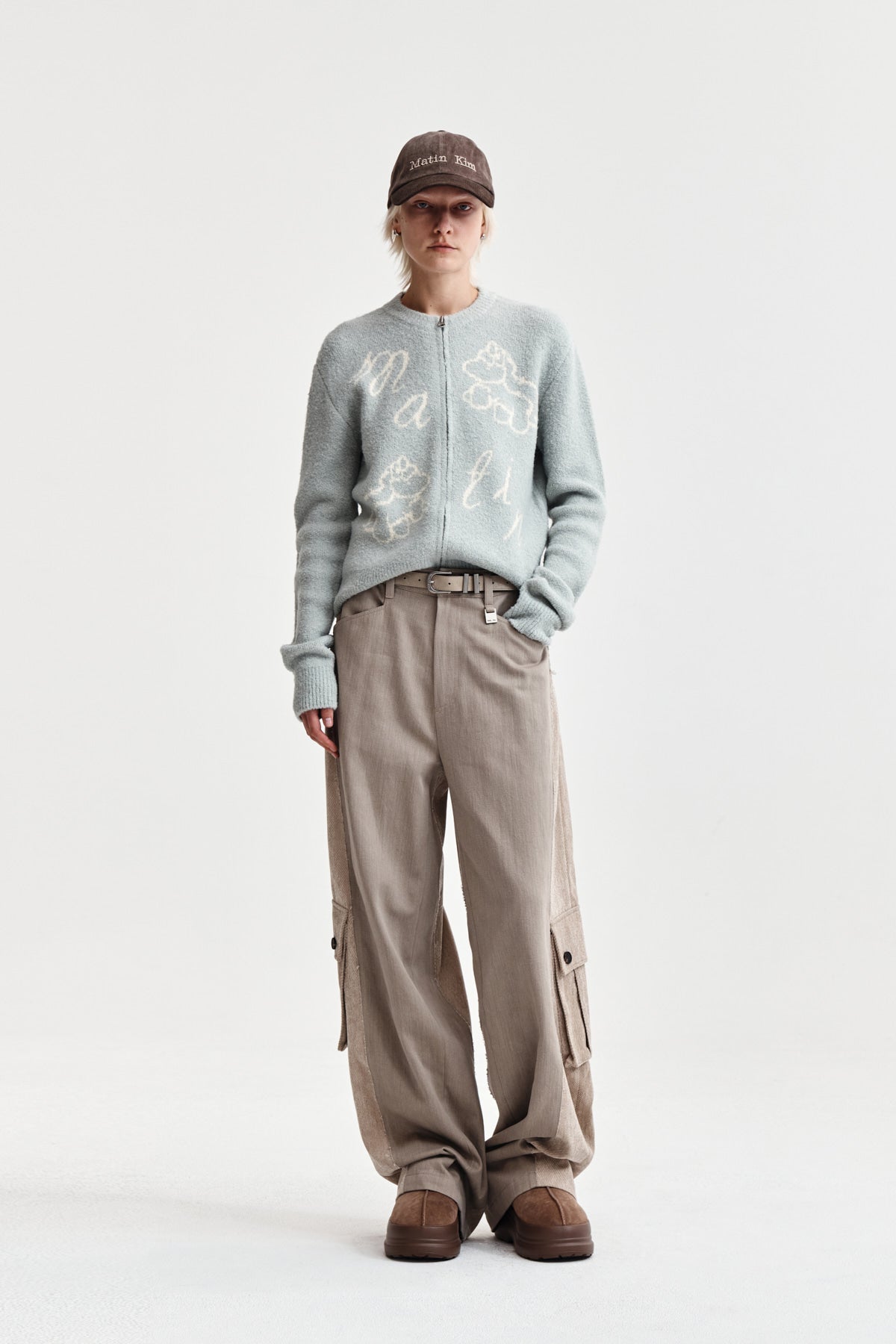 Matin Kim - Matin Poni Coni Knit Zip Up (Mint) product image 8 | TRAB K-Fashion Australia