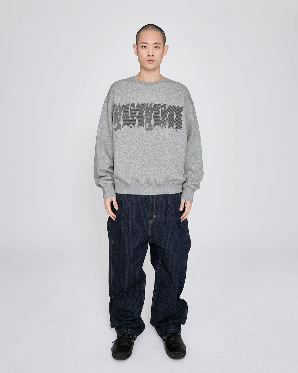 yeseyesee - Y.E.S Typo Sweatshirt (Grey) product image 7 | TRAB K-Fashion Australia