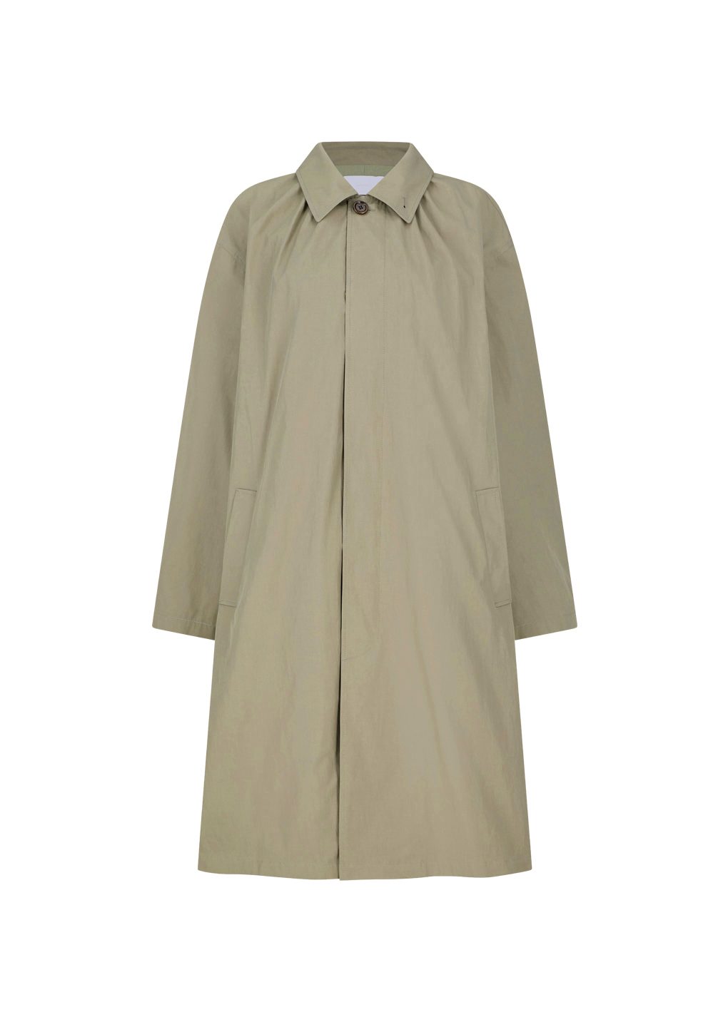 Amomento - Cotton nylon shirring coat (Khaki) product image 11 | TRAB K-Fashion Australia
