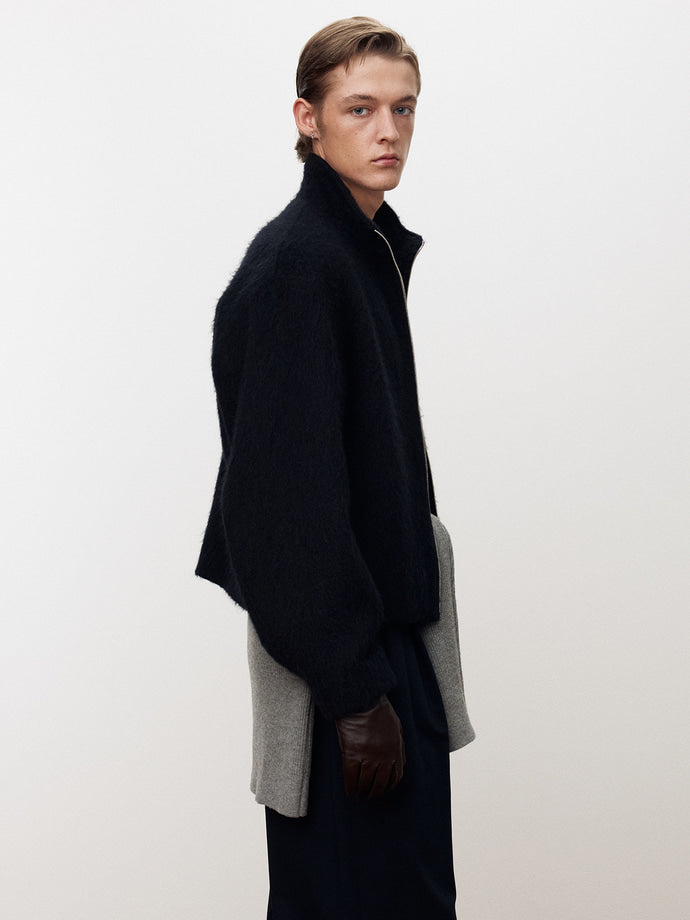 Tonywack - Wool Alpaca Zippered Jacket (Navy) product image 5 | TRAB K-Fashion Australia