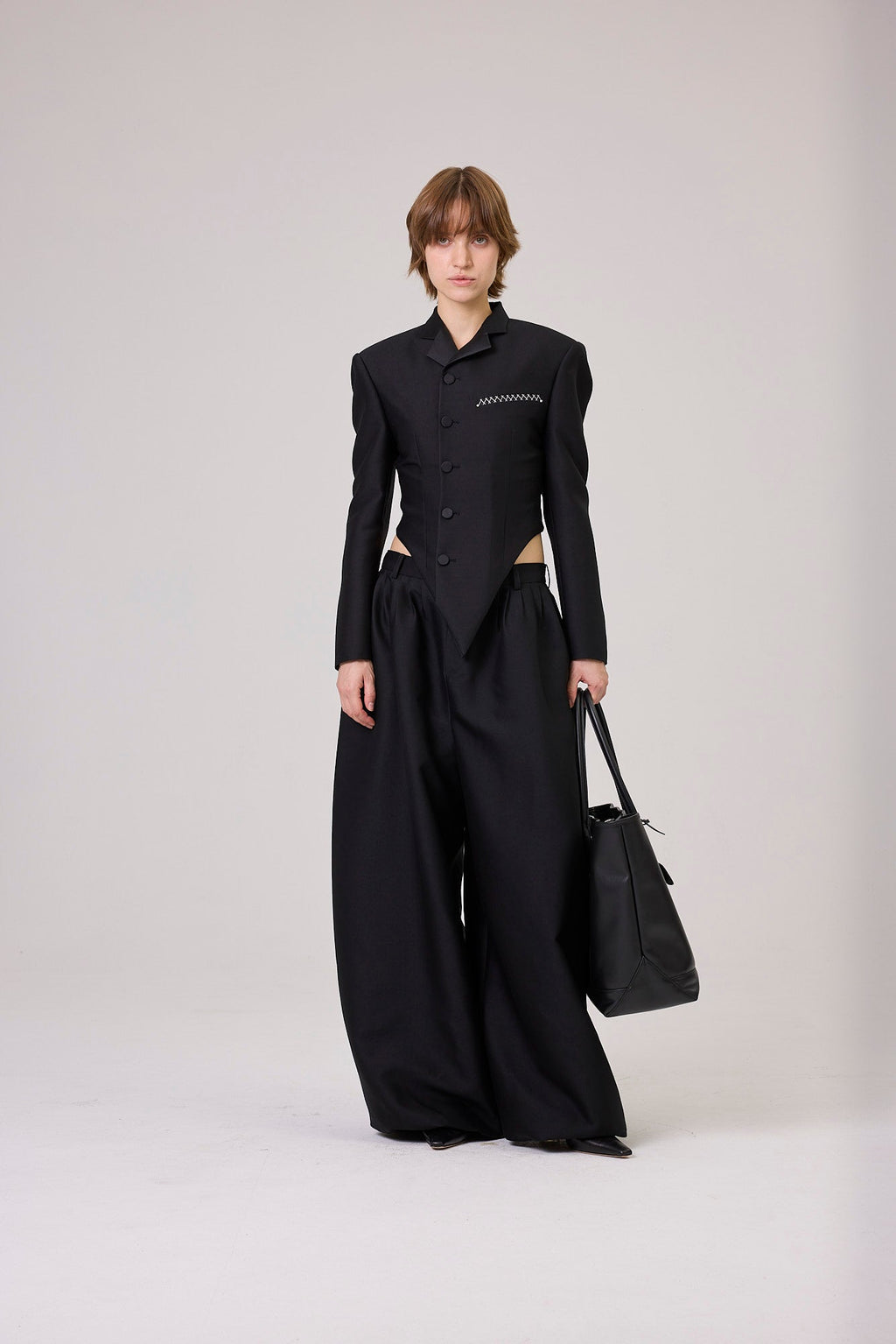 Kimhe Kim - Slim Waist Jacket (Black) product image 1 | TRAB K-Fashion Australia