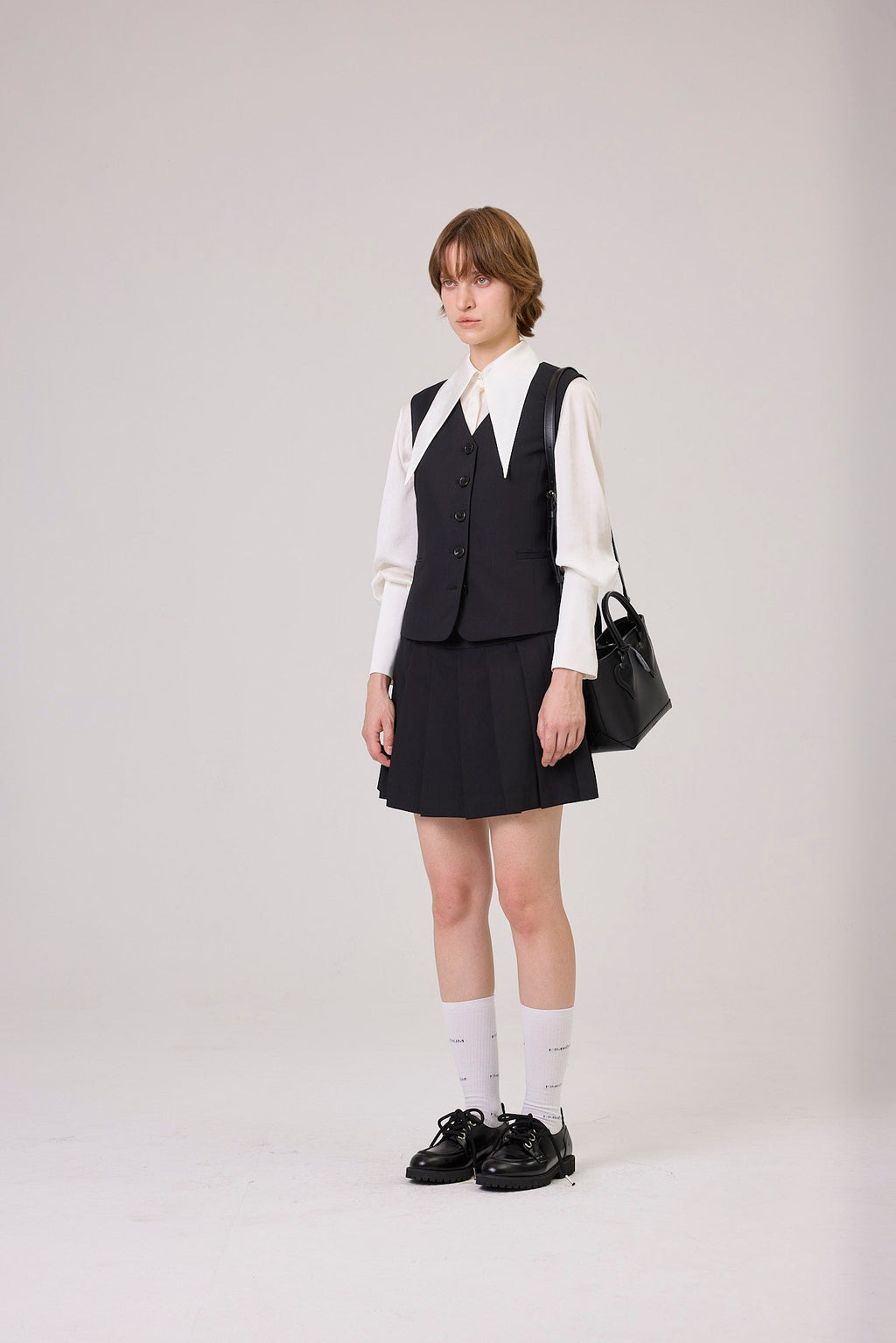 Kimhe Kim - Satin Elf Shirt (Ivory) product image 2 | TRAB K-Fashion Australia