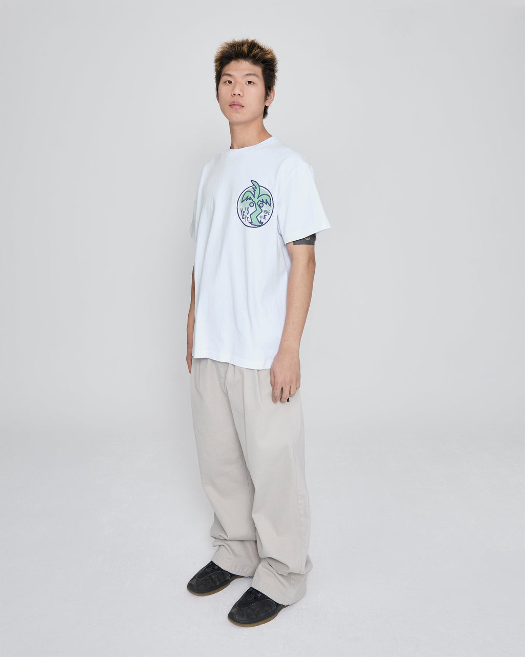 yeseyesee - Y.E.S Palm Tree Tee (White) product image 8 | TRAB K-Fashion Australia