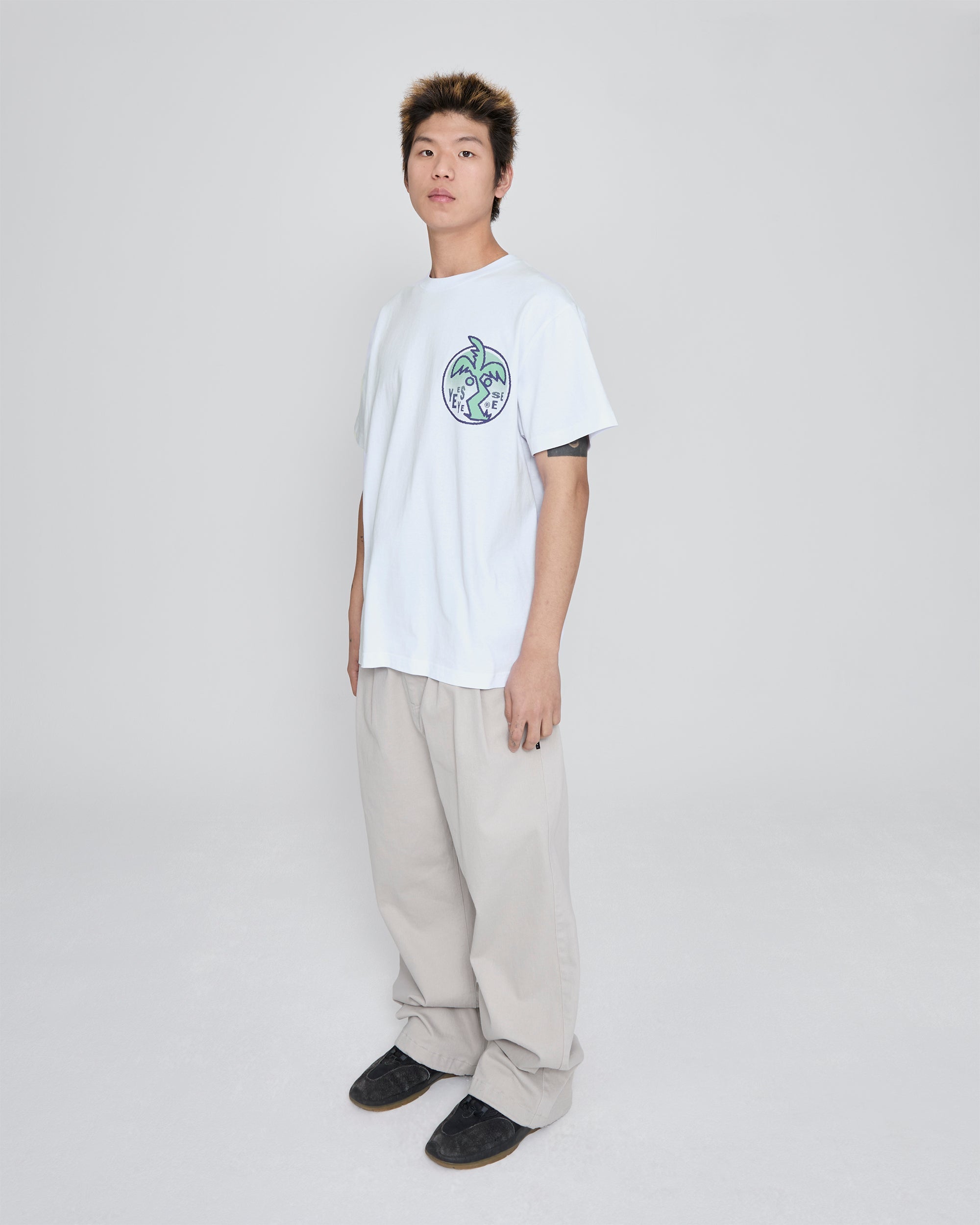 yeseyesee - Y.E.S Palm Tree Tee (White) product image 8 | TRAB K-Fashion Australia